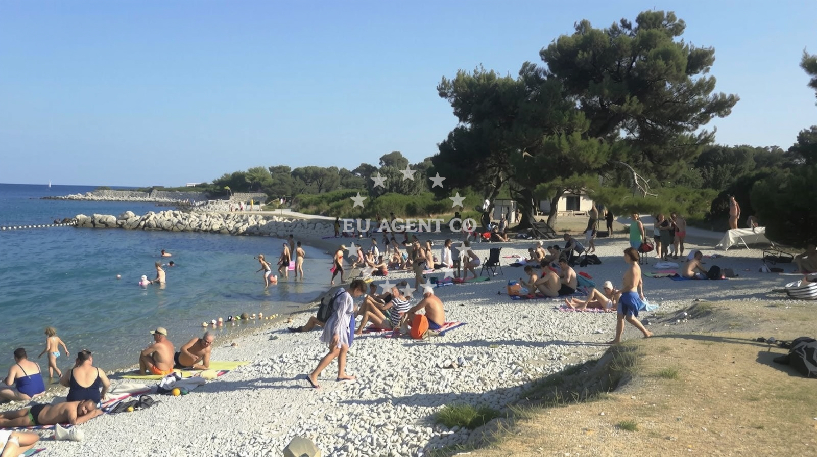 Beach facilities and surroundings at Mirna beach in Ul. Vladimira Gortana 6B, Nerezine