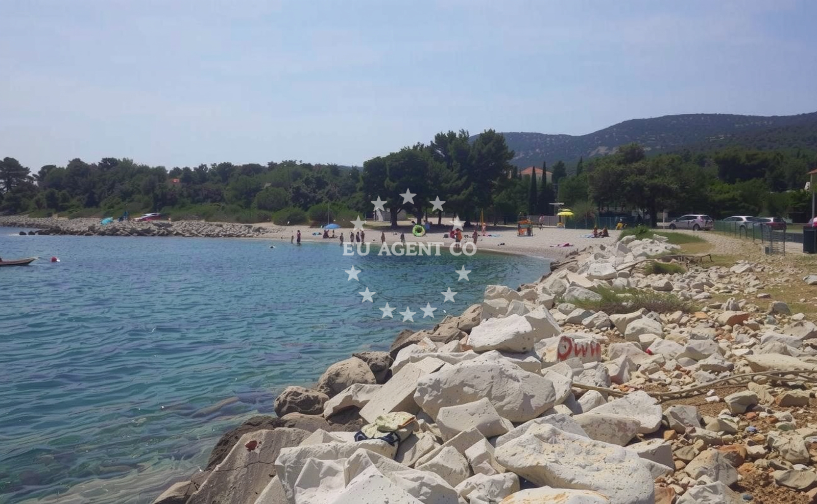 Additional view of Mirna beach in Ul. Vladimira Gortana 6B, Nerezine