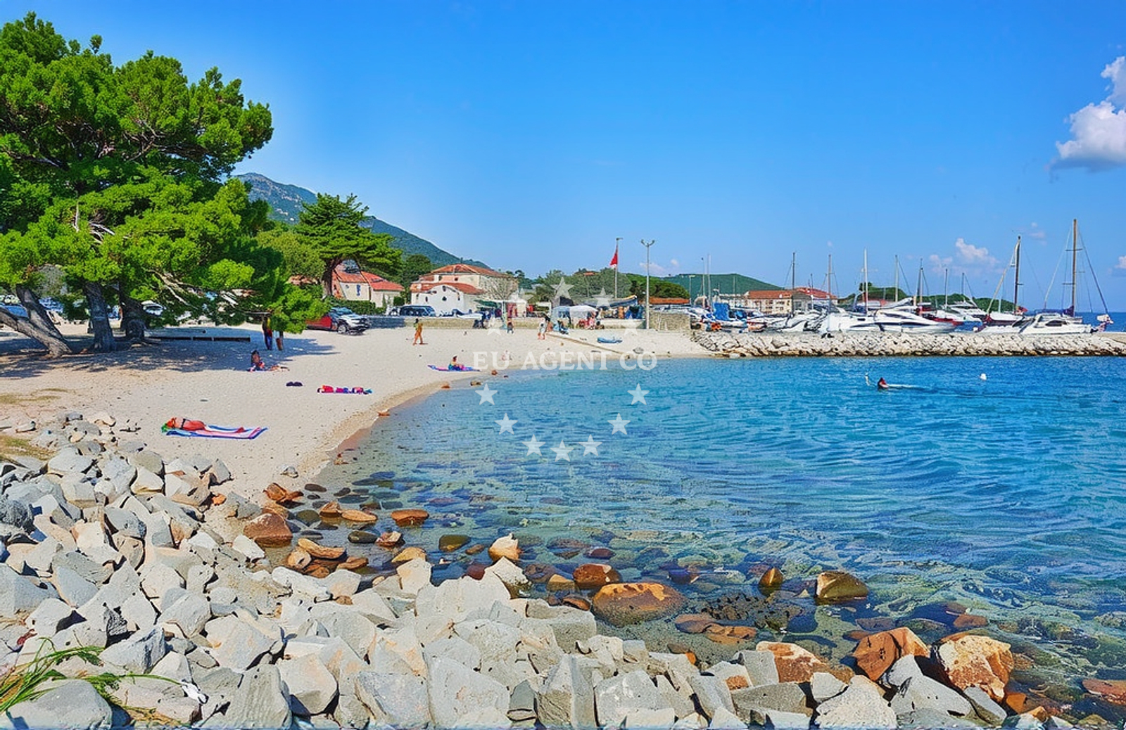 Additional view of Mirna beach in Ul. Vladimira Gortana 6B, Nerezine