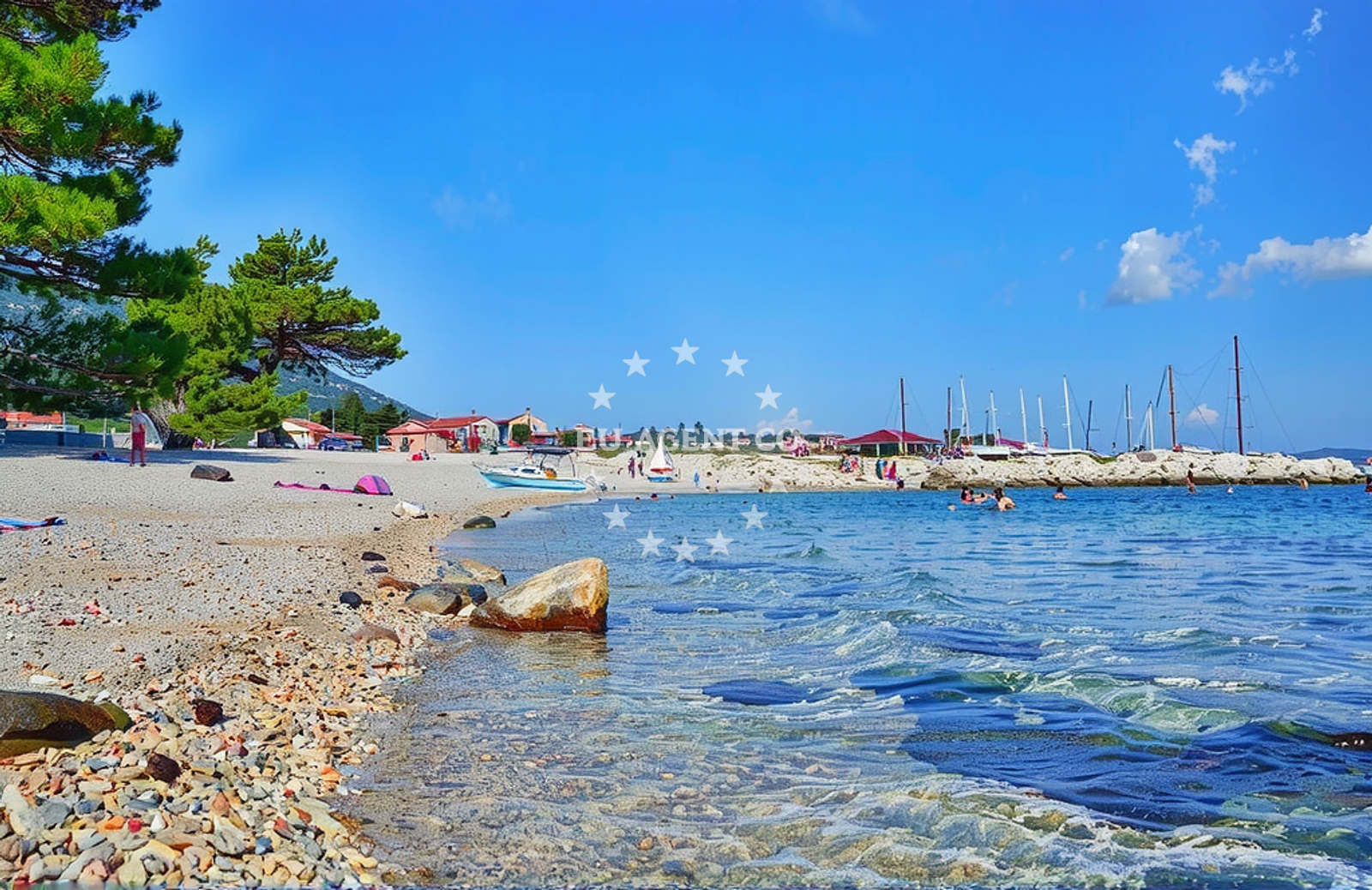 Additional view of Mirna beach in Ul. Vladimira Gortana 6B, Nerezine