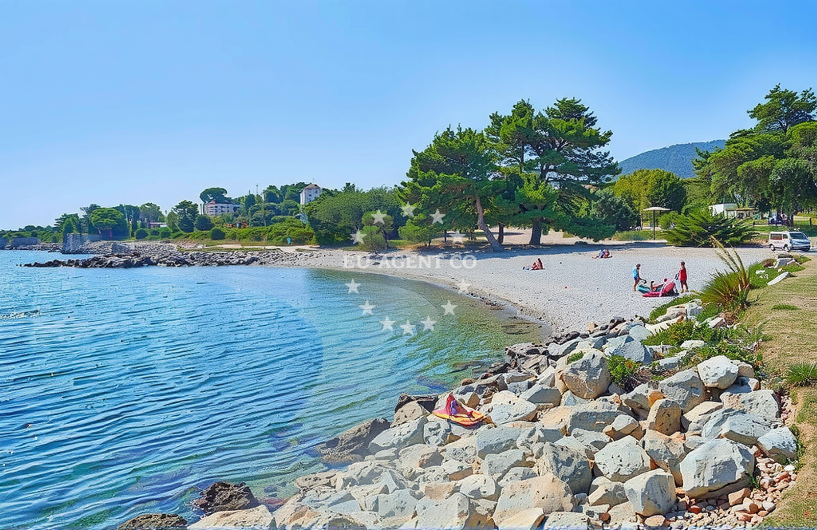 Additional view of Mirna beach in Ul. Vladimira Gortana 6B, Nerezine
