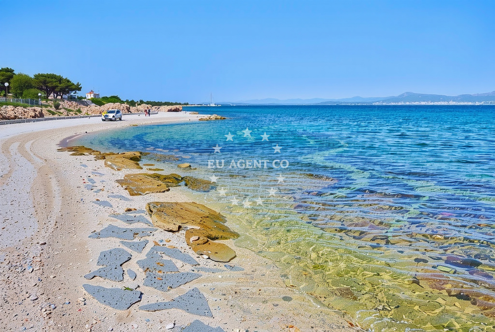 Additional view of Mis beach in , Supetar