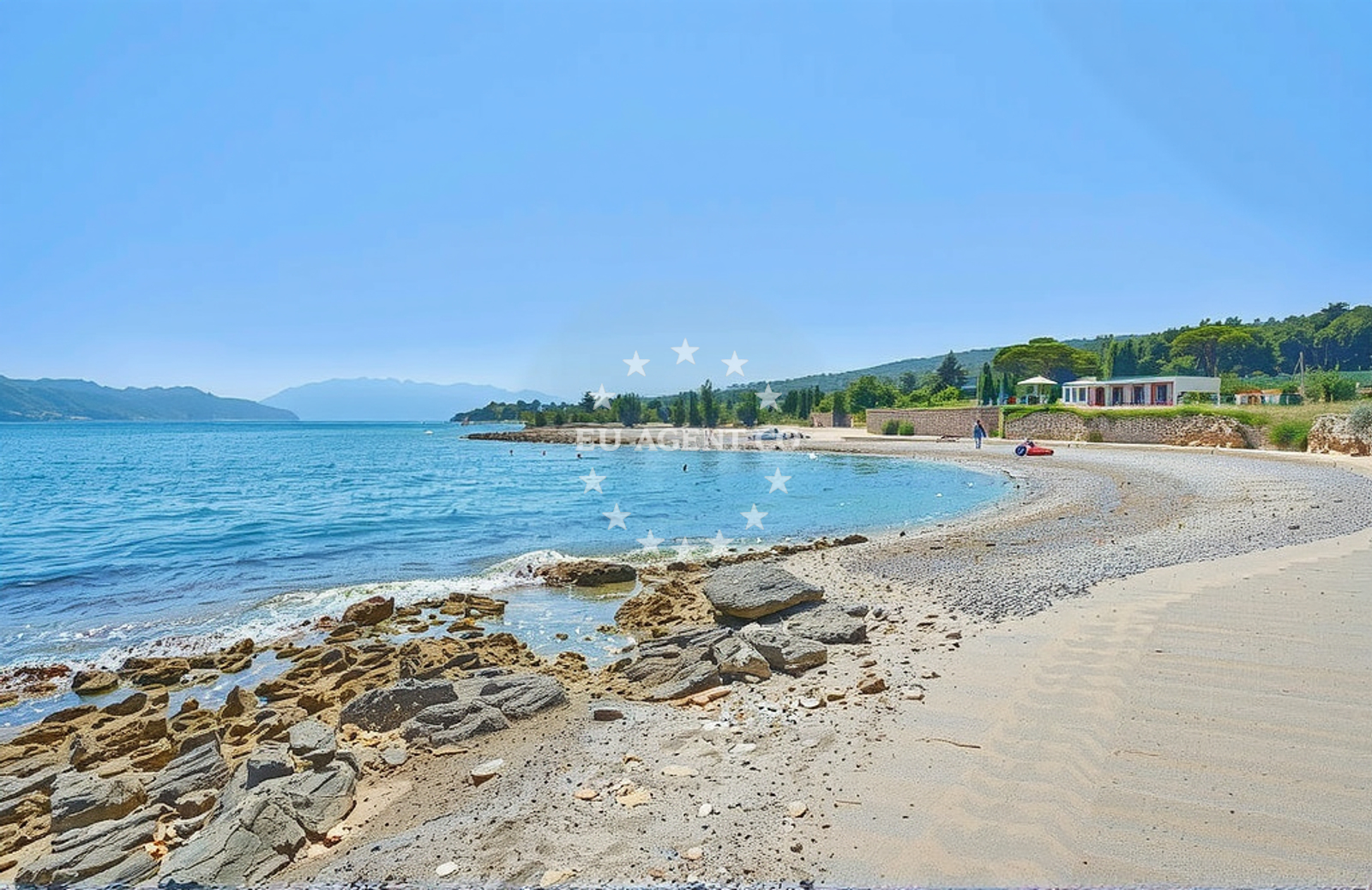 Additional view of Mis beach in , Supetar