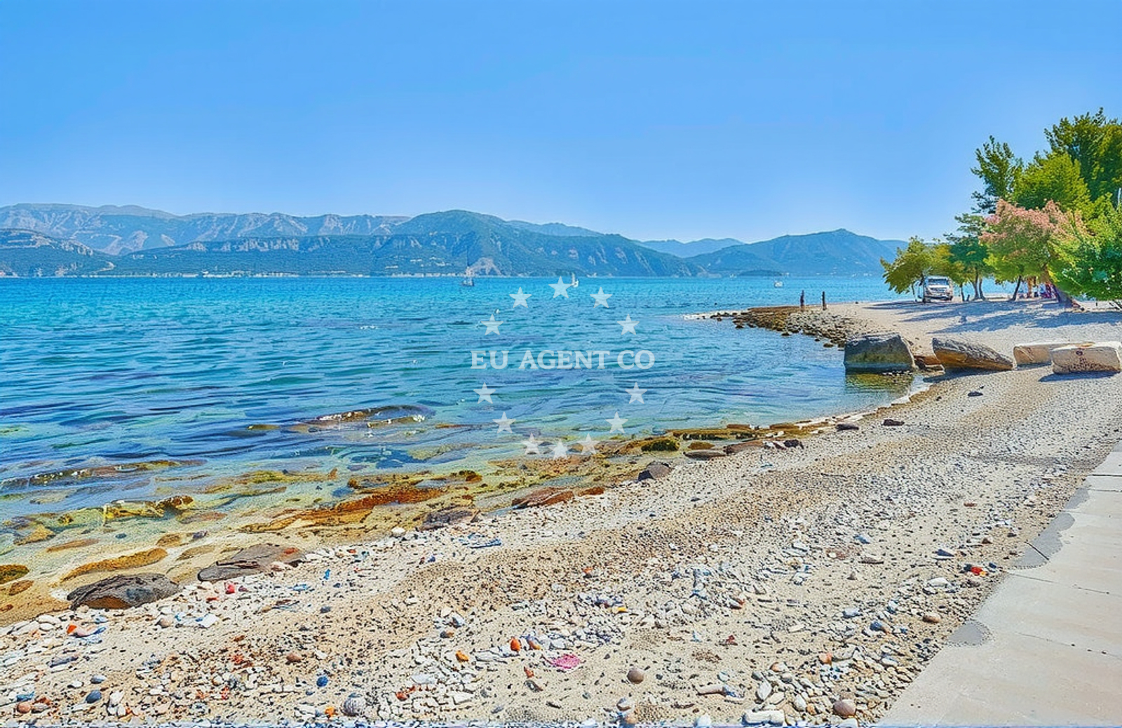 Additional view of Mis beach in , Supetar