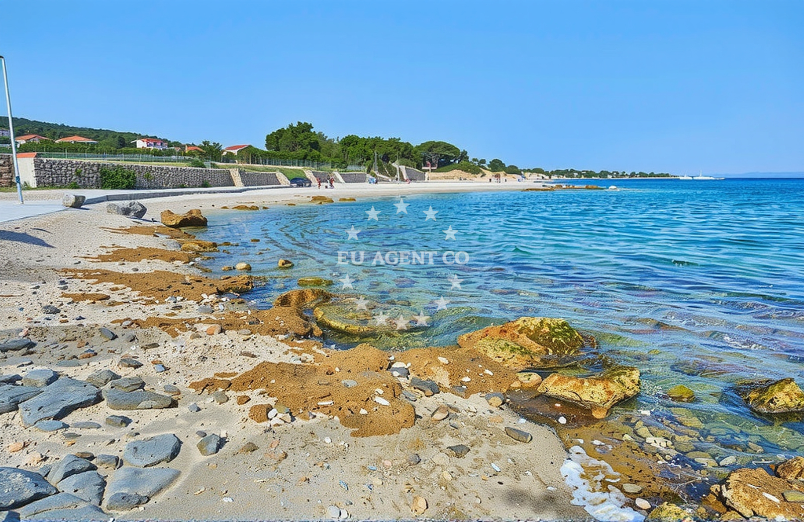 Additional view of Mis beach in , Supetar
