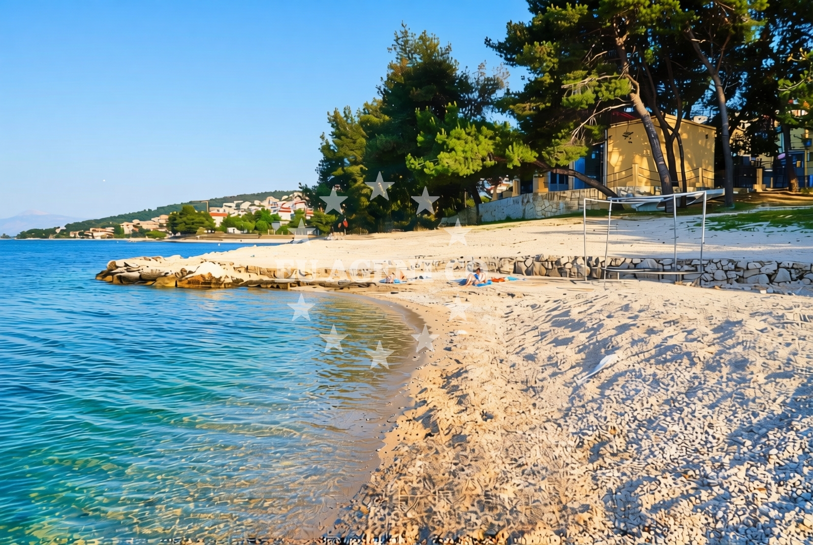 Overview of Miševac, Trogir Beach in Miševac