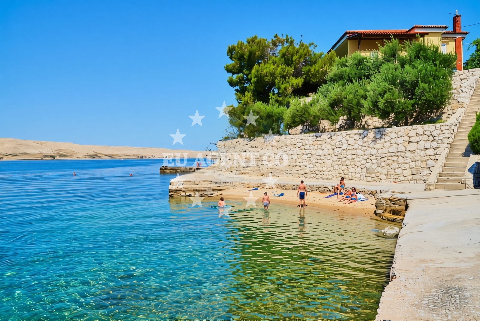 Overview of Miškovići (Pag): beaches and coves (3) in Miškovići (Pag)