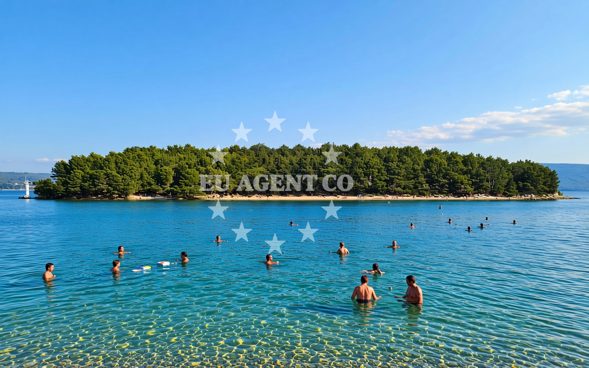 Overview of Mišnjak, Kukljica (Ugljan) Beach in Mišnjak