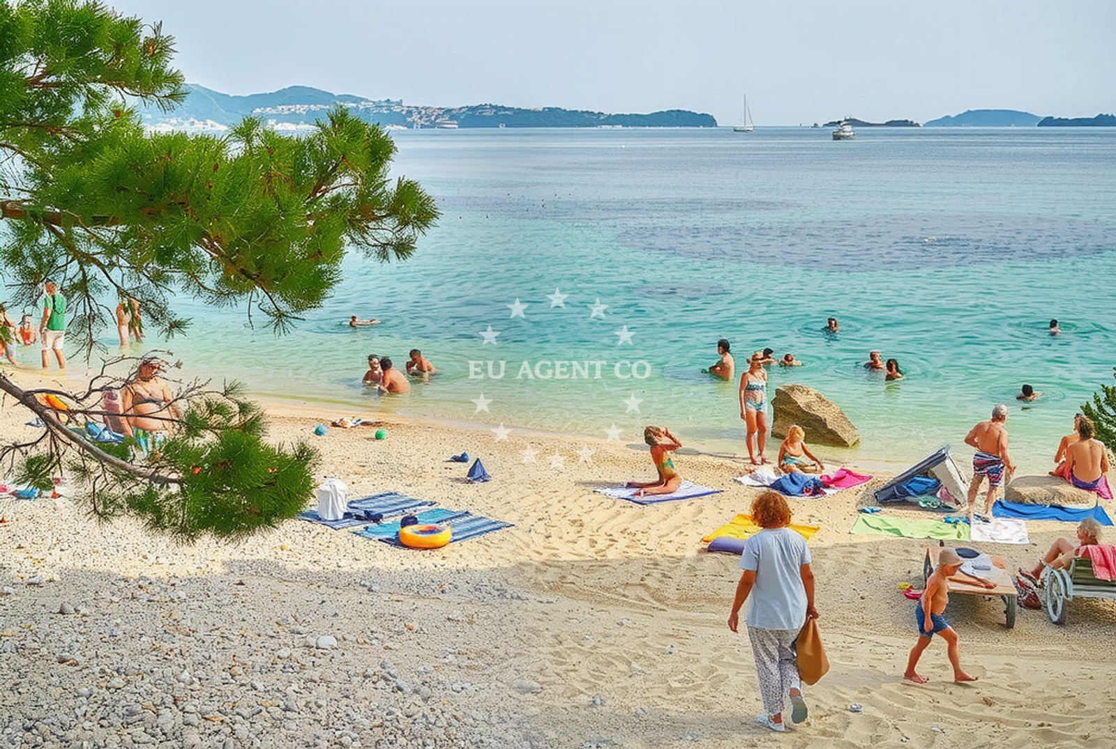 Additional view of Mlini beach in Trgovište 16, Mlini
