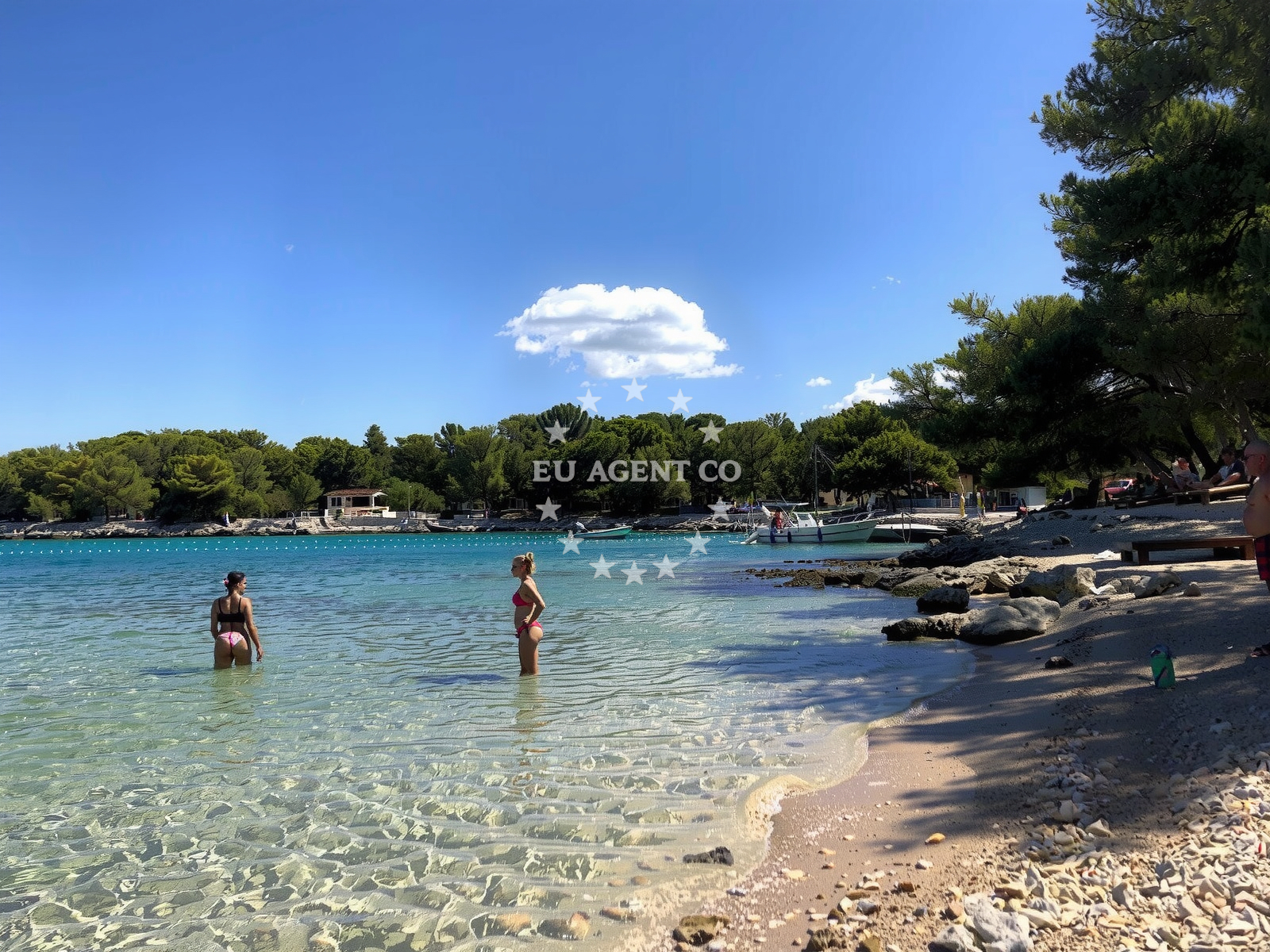 Sea and coastal view of Mlini Beach in Ivana Božitkovića 21, Hvar