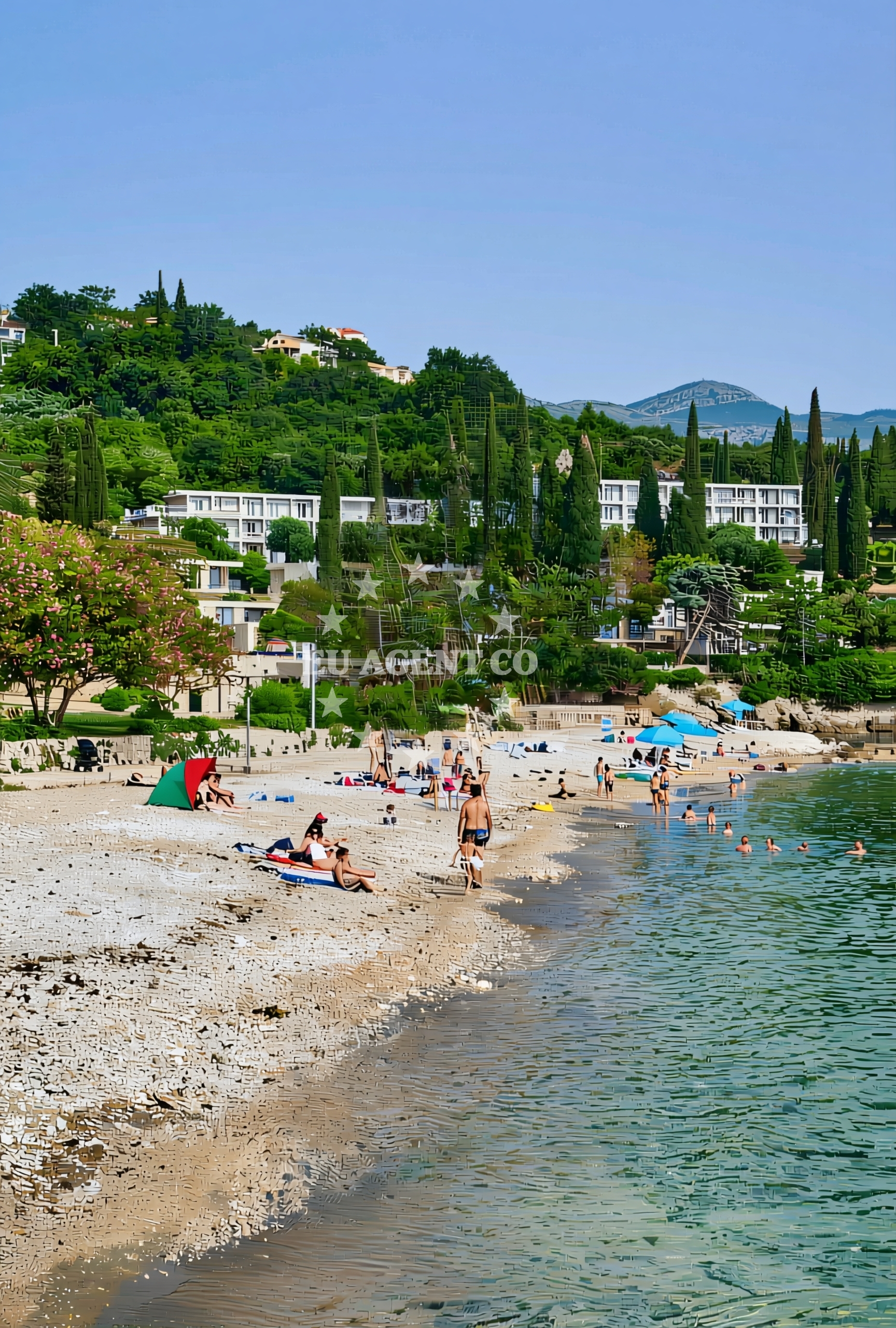 Sea and coastal view of Mlini: beaches and coves (4) in Mlini