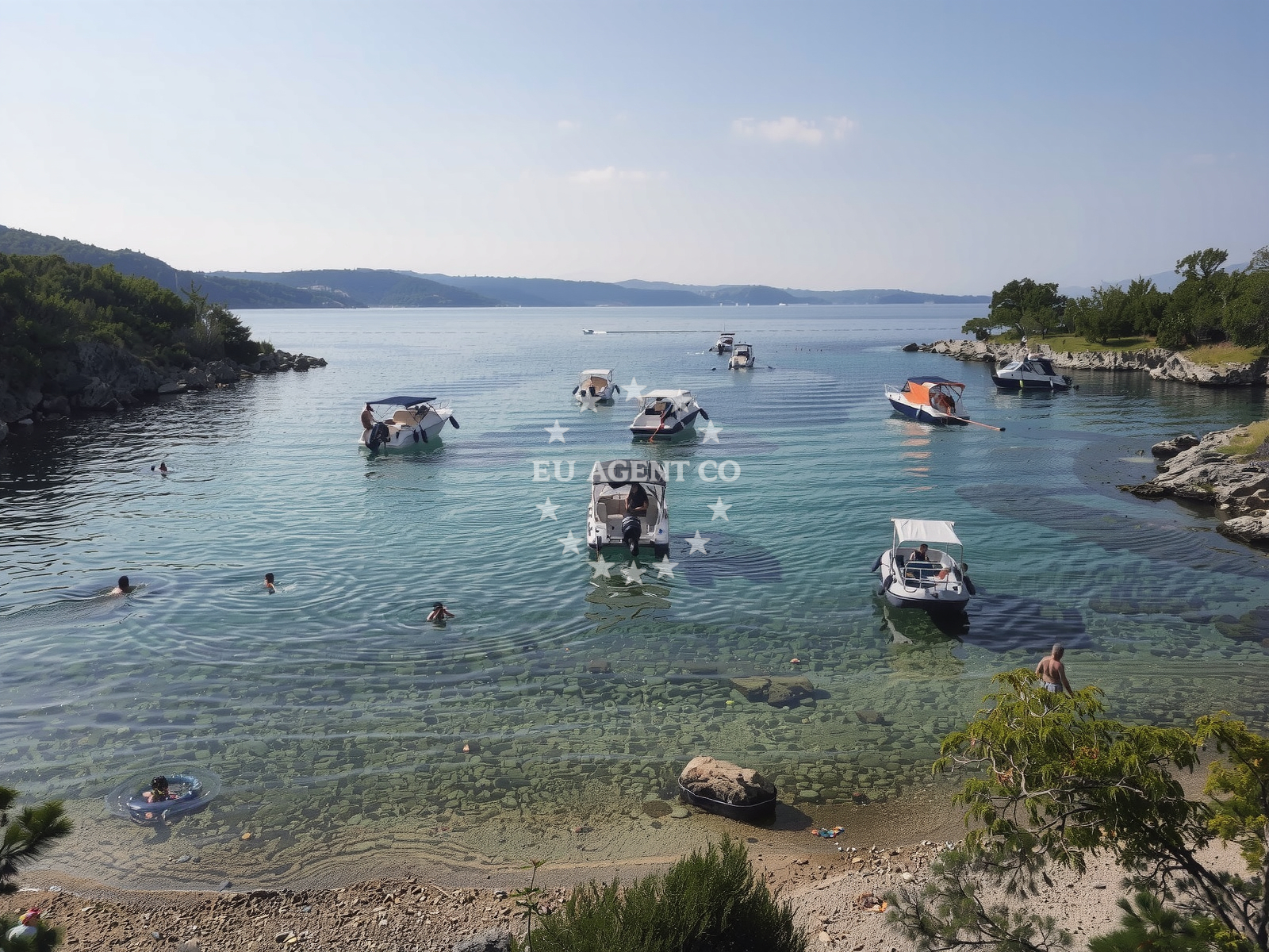 Sea and coastal view of Moby's beach in Glagoljaška ulica 6, Vrbnik