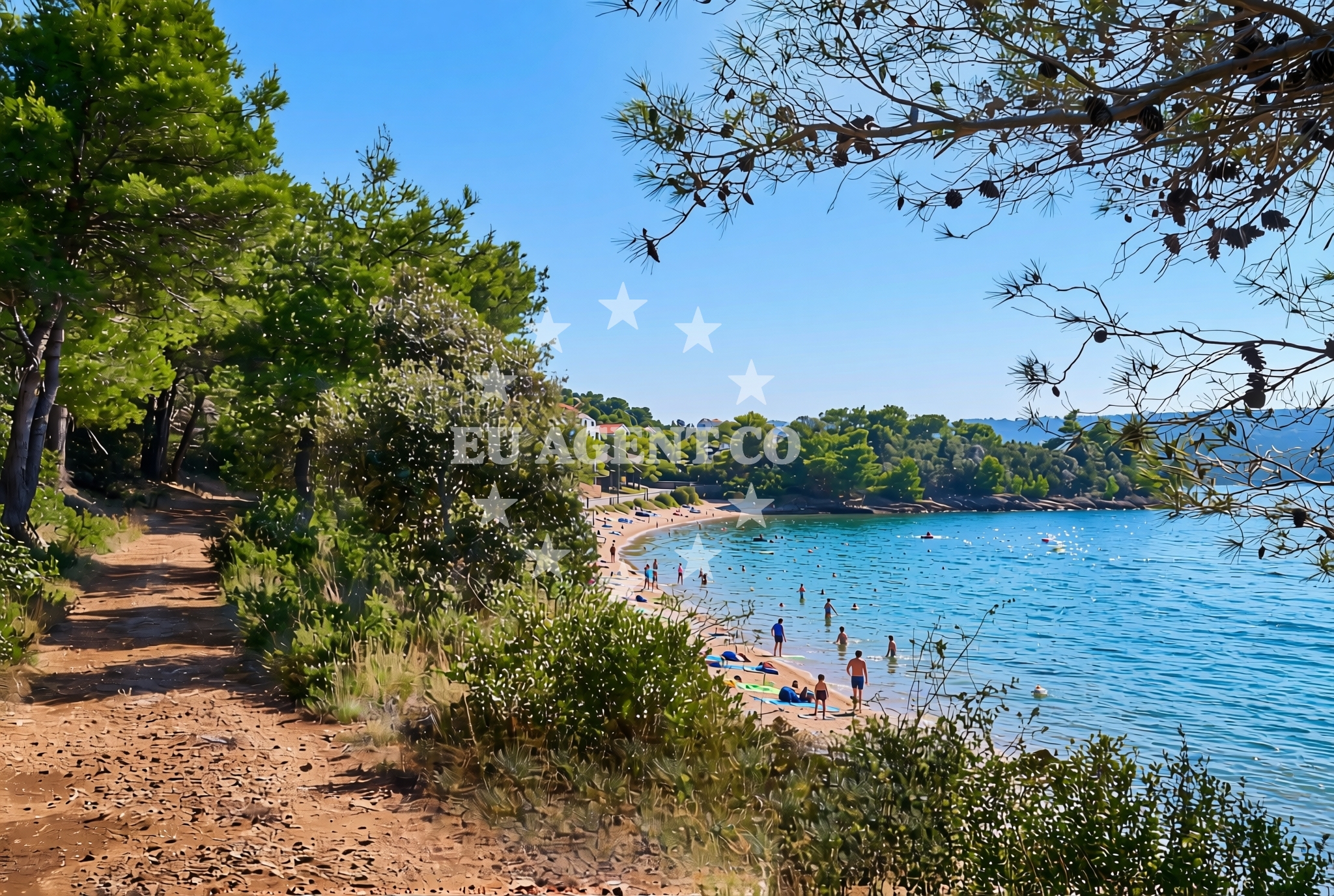 Additional view of Molat (Molat): beaches and coves in Molat (Molat)