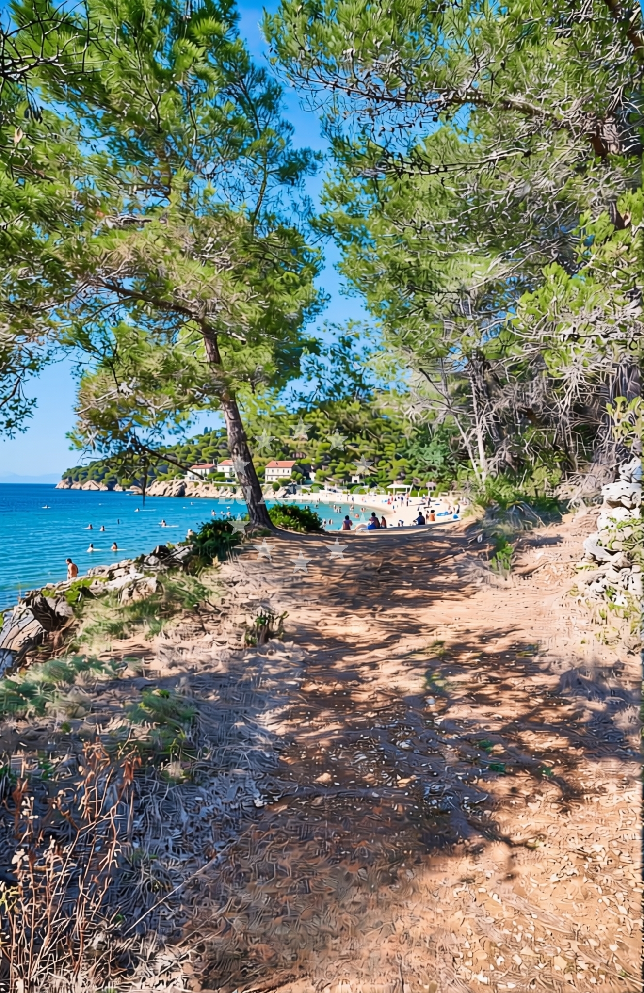 Additional view of Molat (Molat): beaches and coves in Molat (Molat)