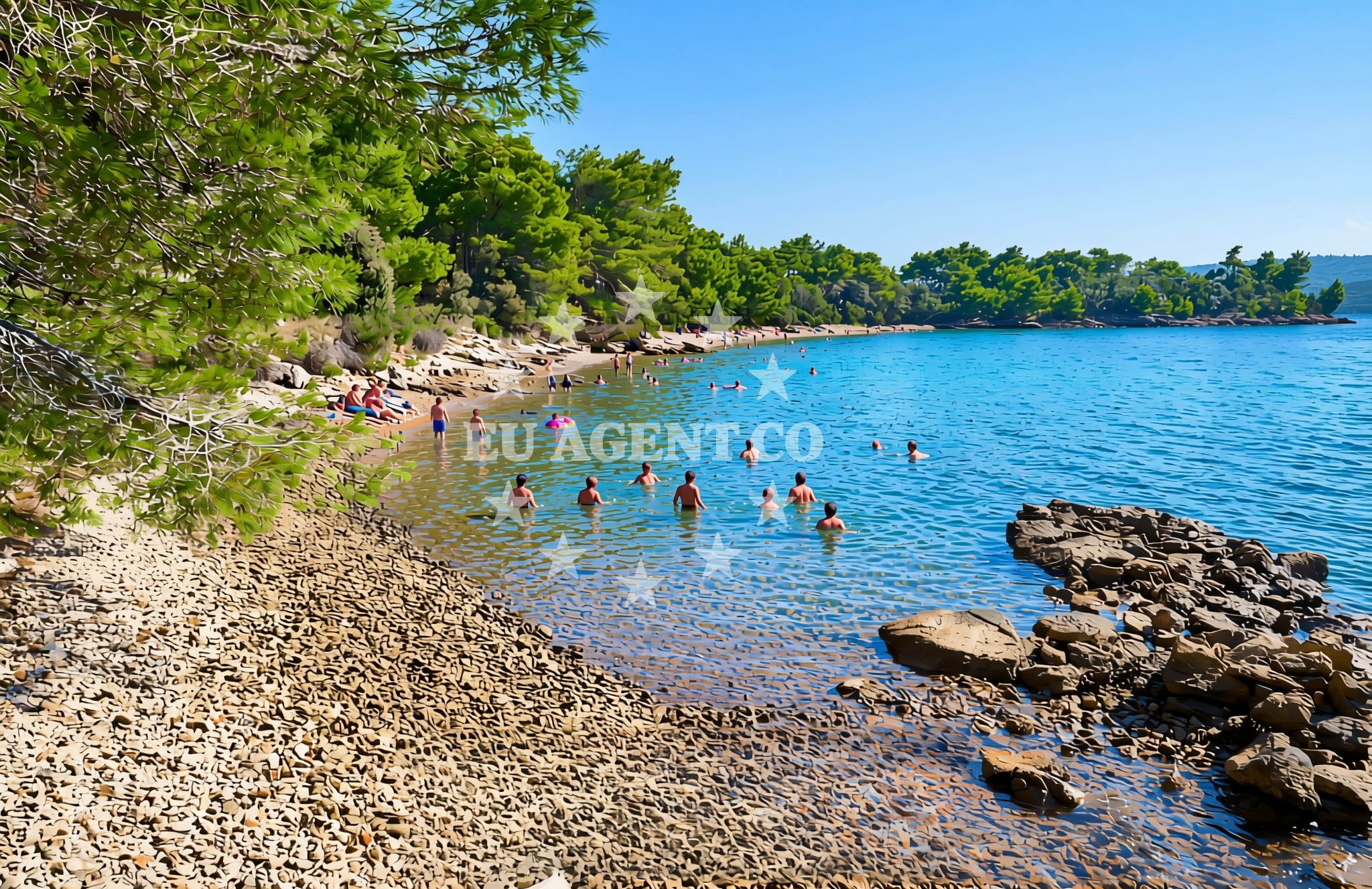 Additional view of Molat (Molat): beaches and coves in Molat (Molat)