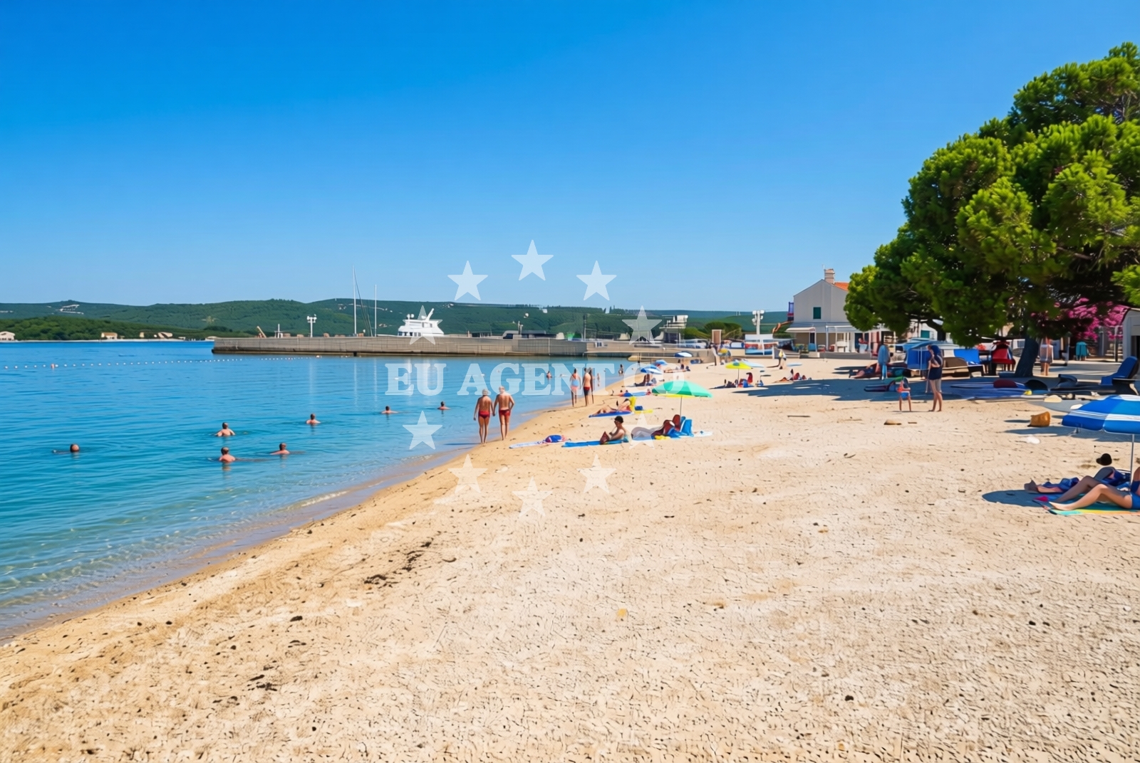Overview of Morovićka, Turanj Beach in Morovićka