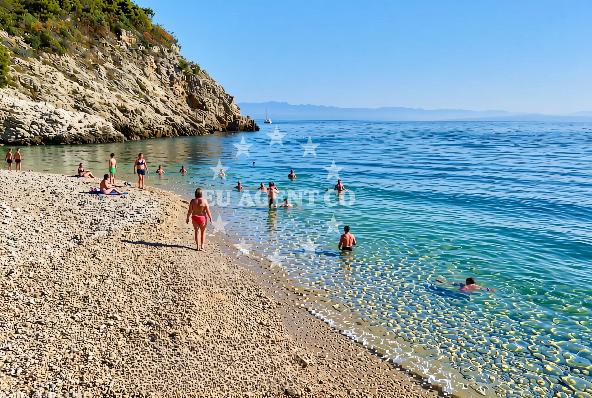 Additional view of Mošćenice: beaches and coves (1) in Mošćenice
