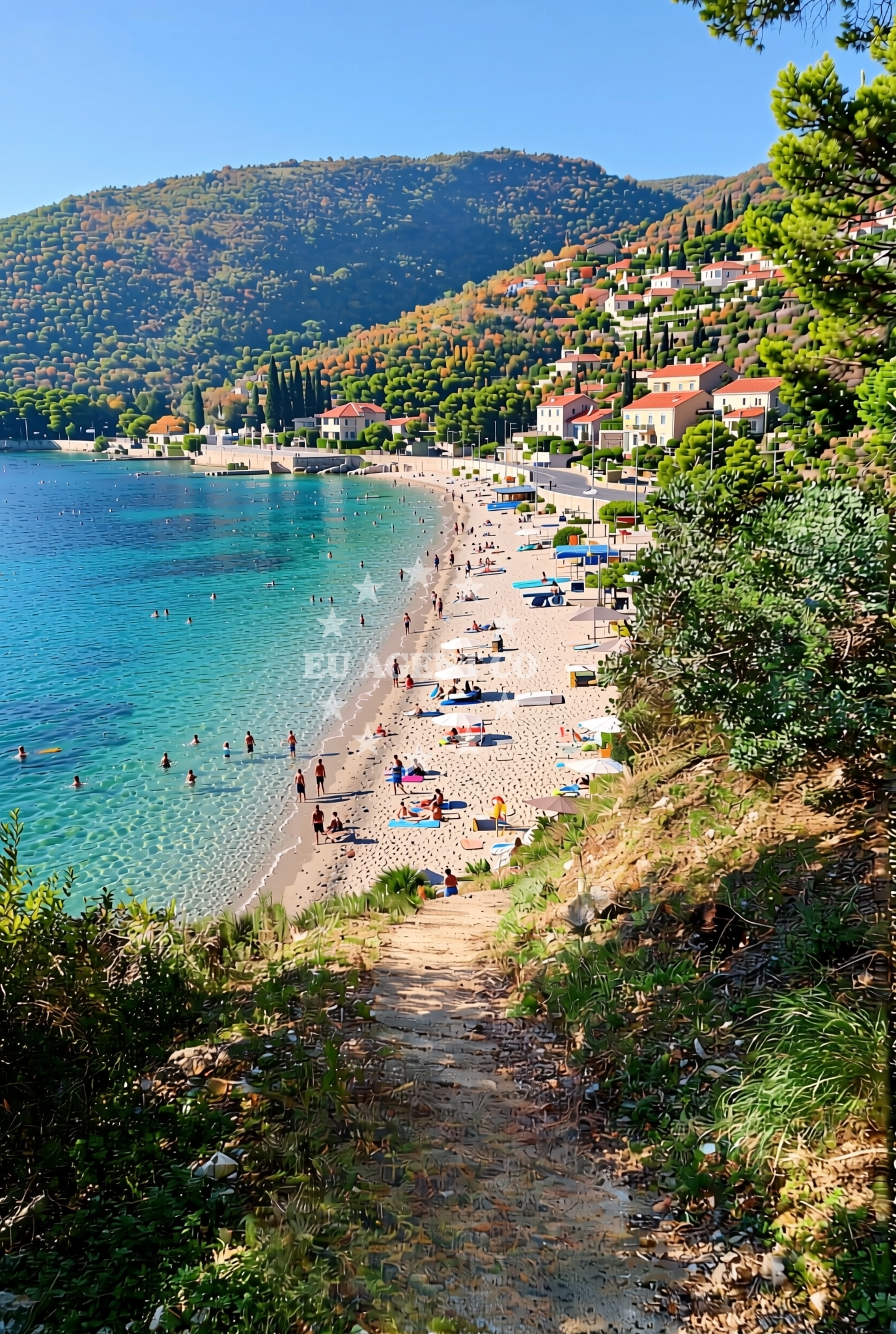 Additional view of Mošćenice: beaches and coves (1) in Mošćenice