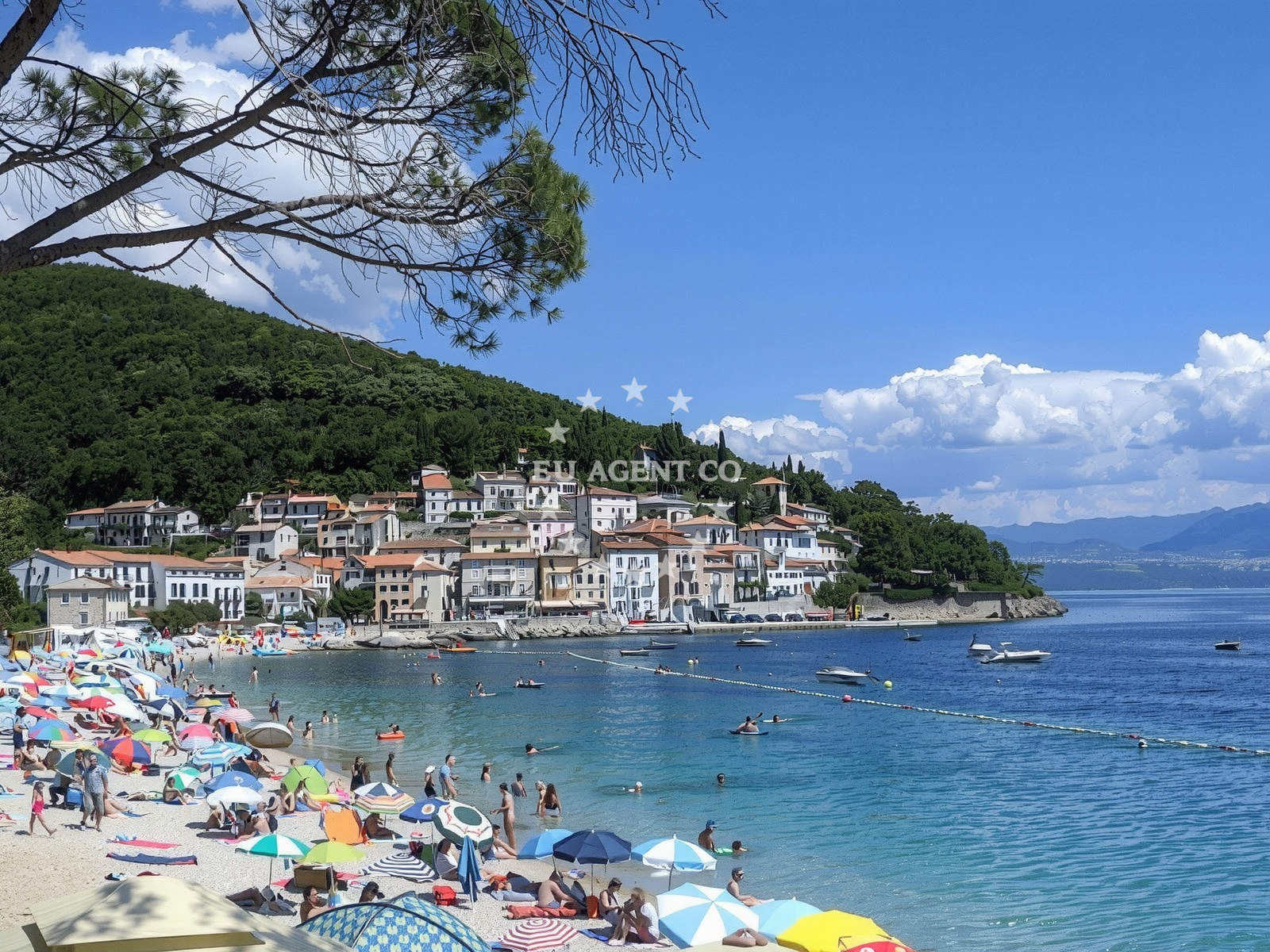Additional view of Moscenicka beach in Stubište Sipar 1 1. kat, Mošćenička Draga