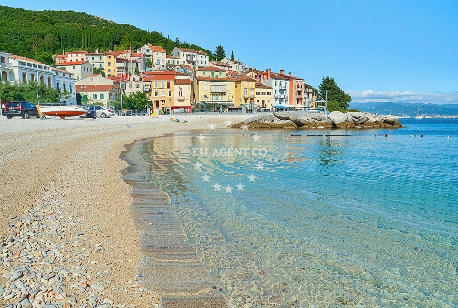 Additional view of Moscenicka beach in Stubište Sipar 1 1. kat, Mošćenička Draga
