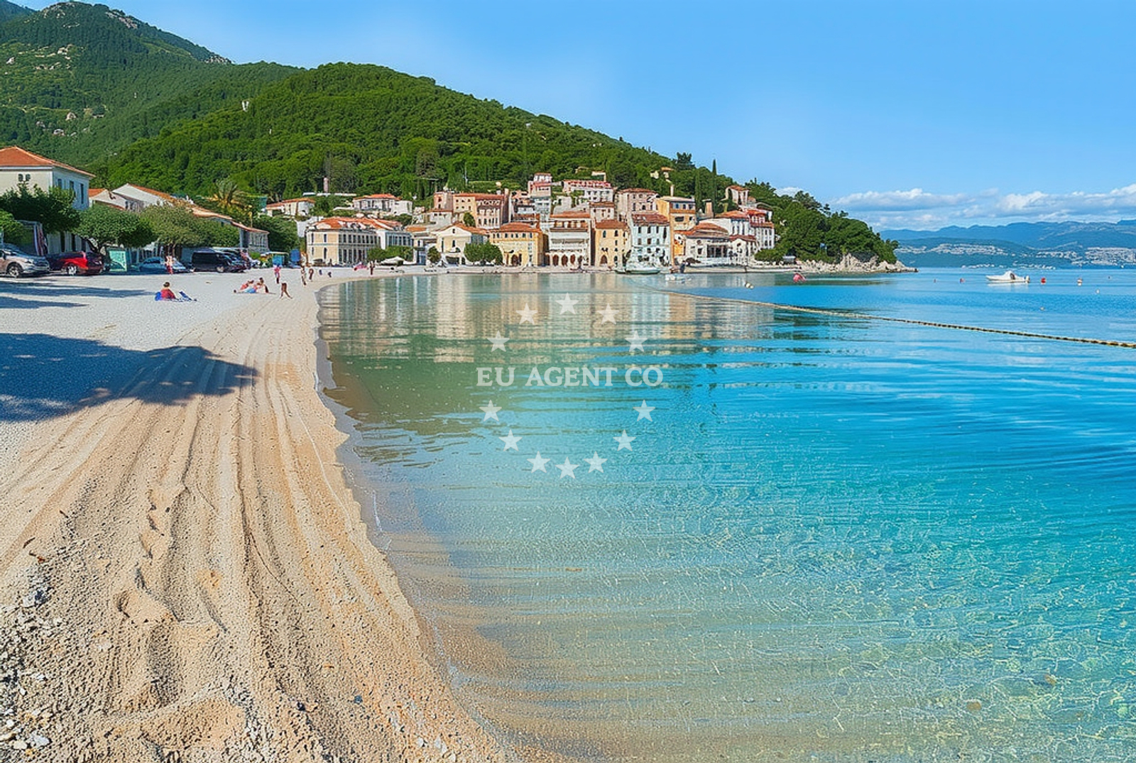 Additional view of Moscenicka beach in Stubište Sipar 1 1. kat, Mošćenička Draga