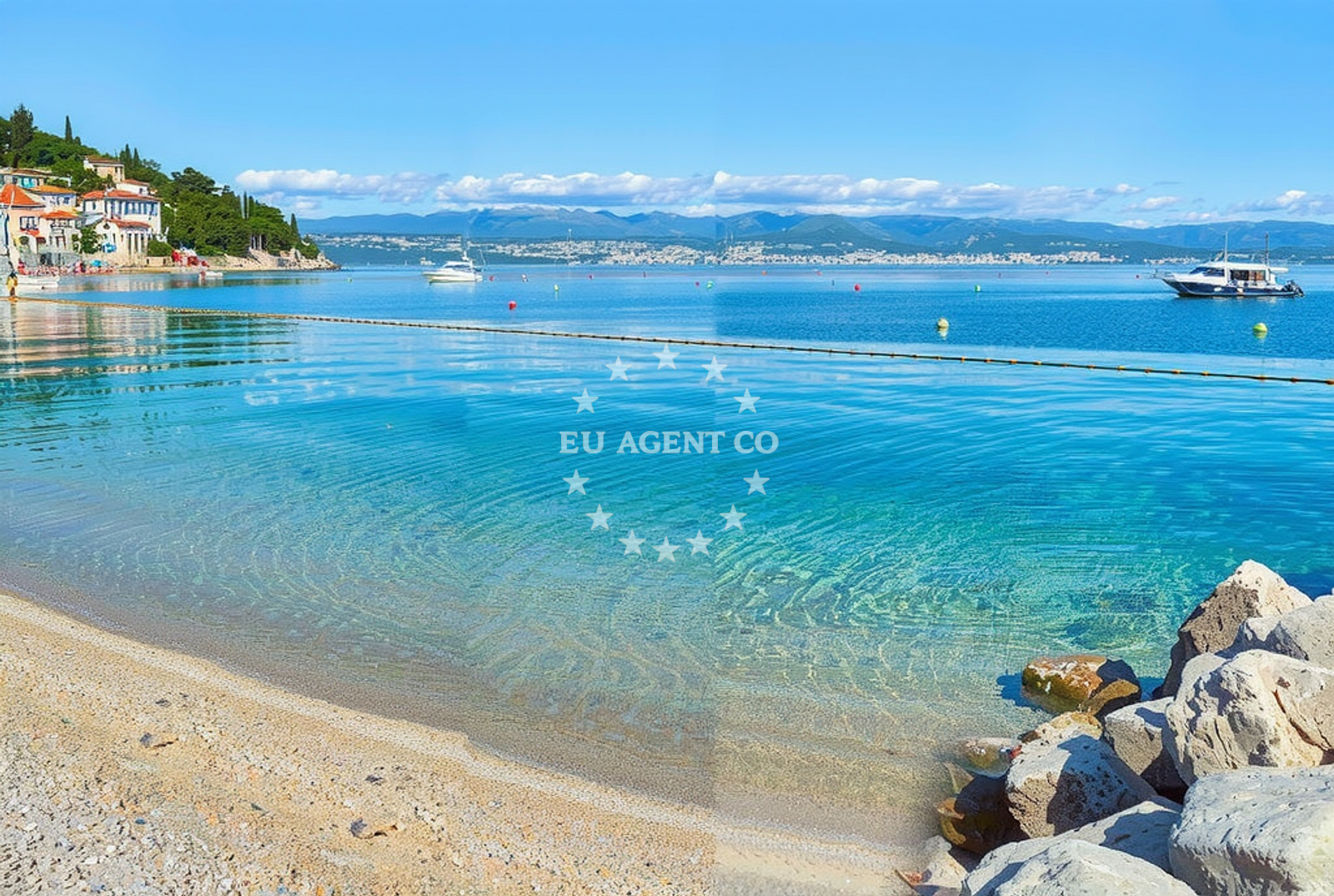 Additional view of Moscenicka beach in Stubište Sipar 1 1. kat, Mošćenička Draga