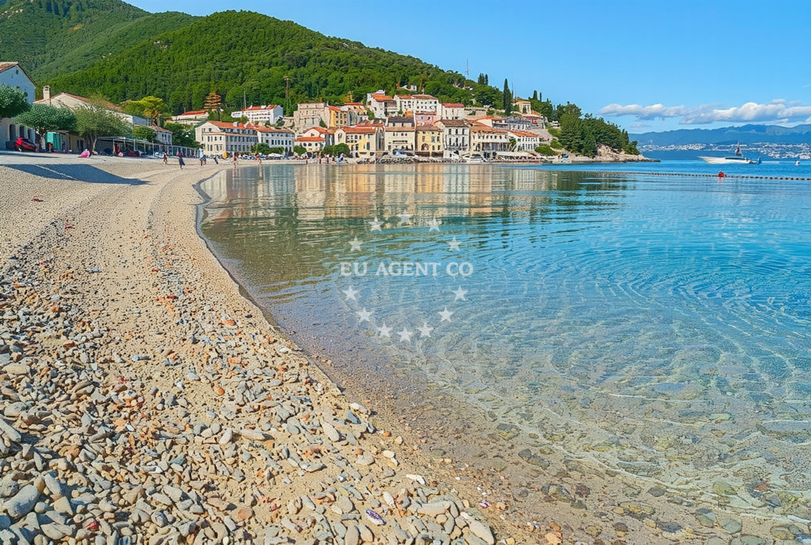 Additional view of Moscenicka beach in Stubište Sipar 1 1. kat, Mošćenička Draga