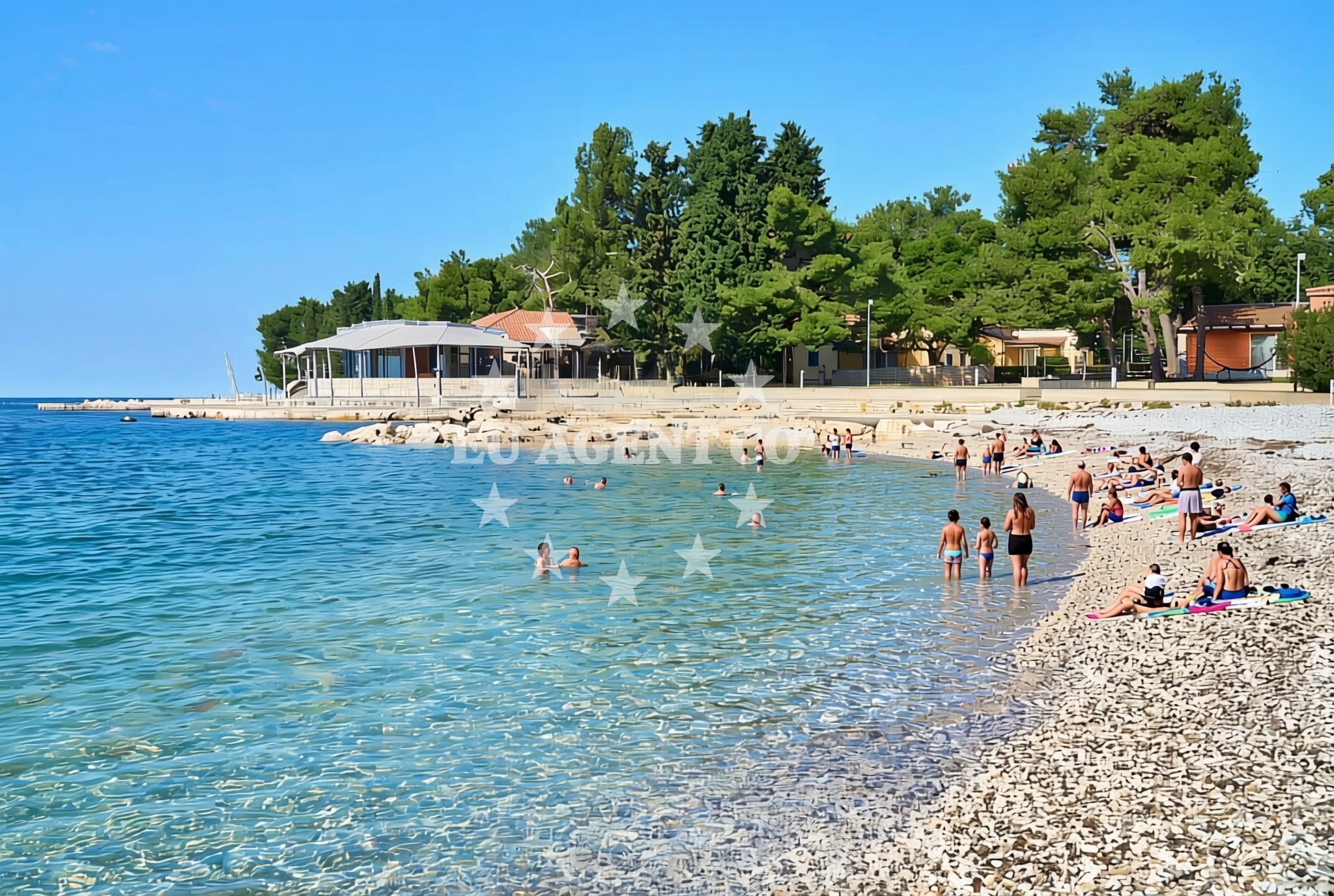 Overview of Most, Monterol Beach in Most