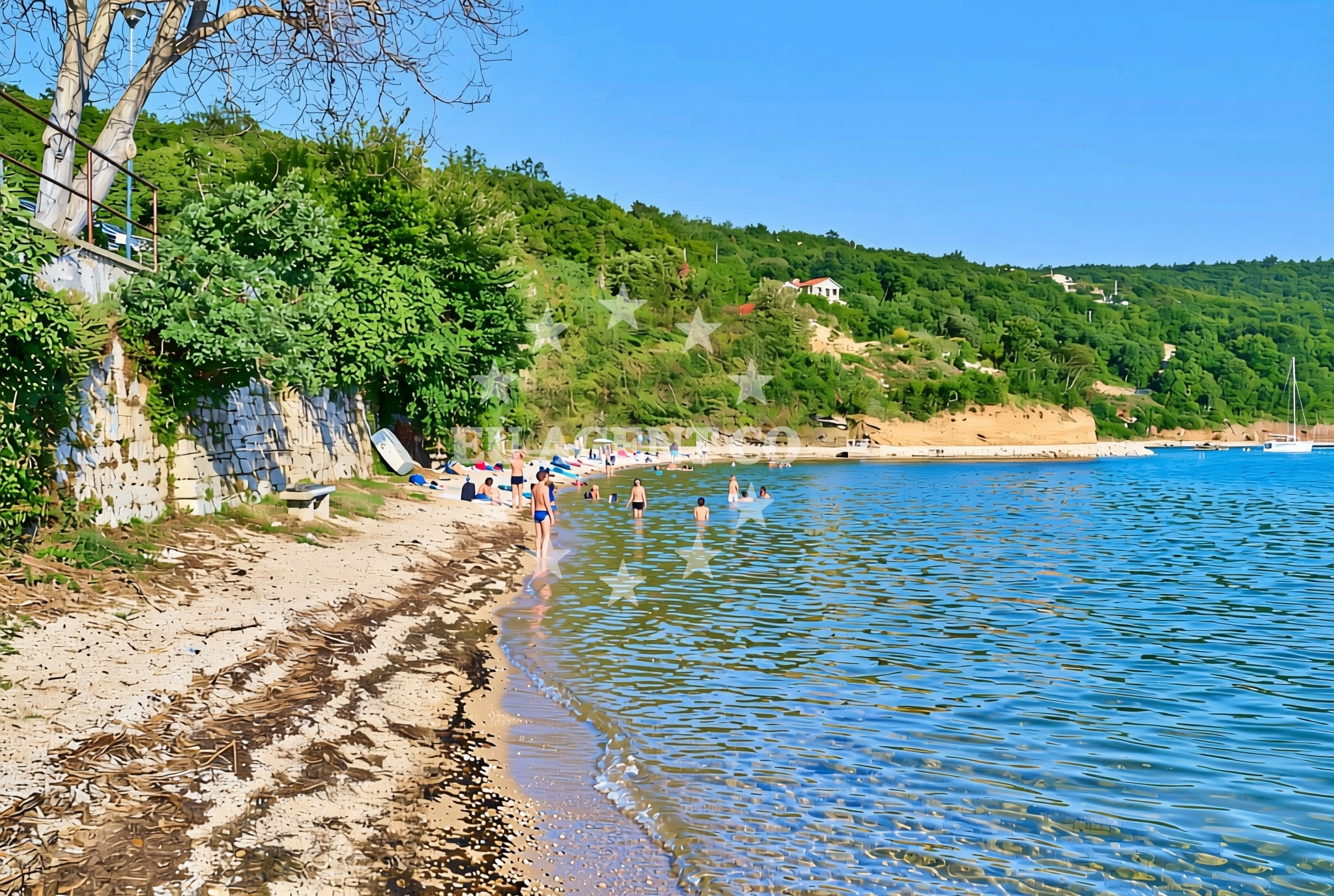 Overview of Most-Raša: beaches and coves in Most-Raša
