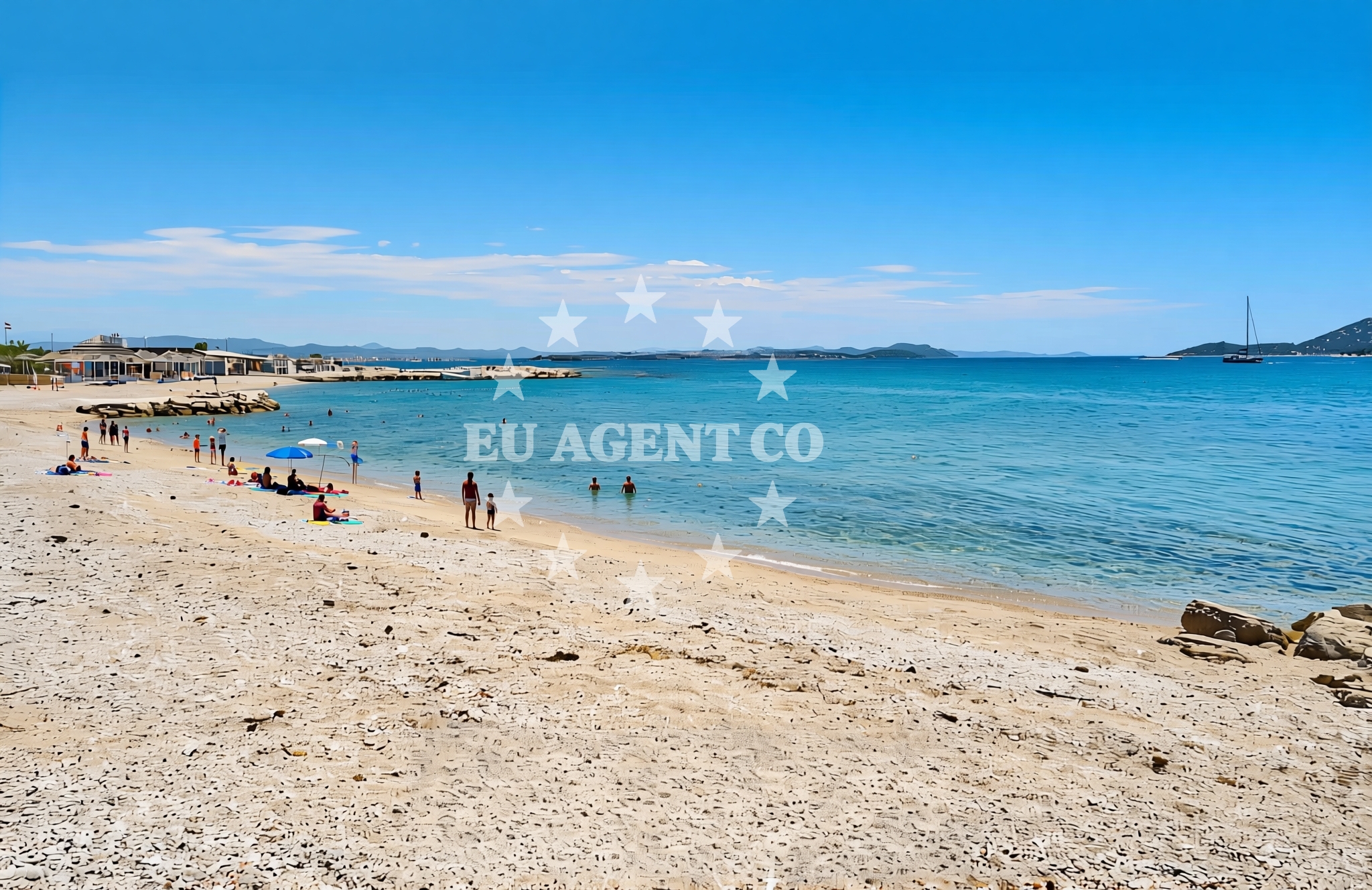 Overview of Movie Resort, Tribunj Beach in Movie Resort