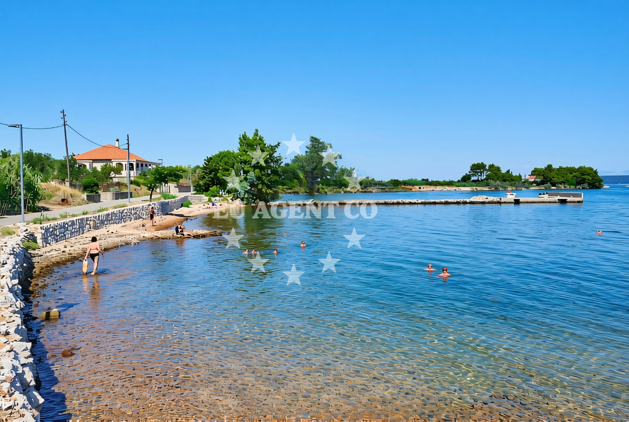 Sea and coastal view of Mrljane (Pašman): beaches and coves (3) in Mrljane (Pašman)