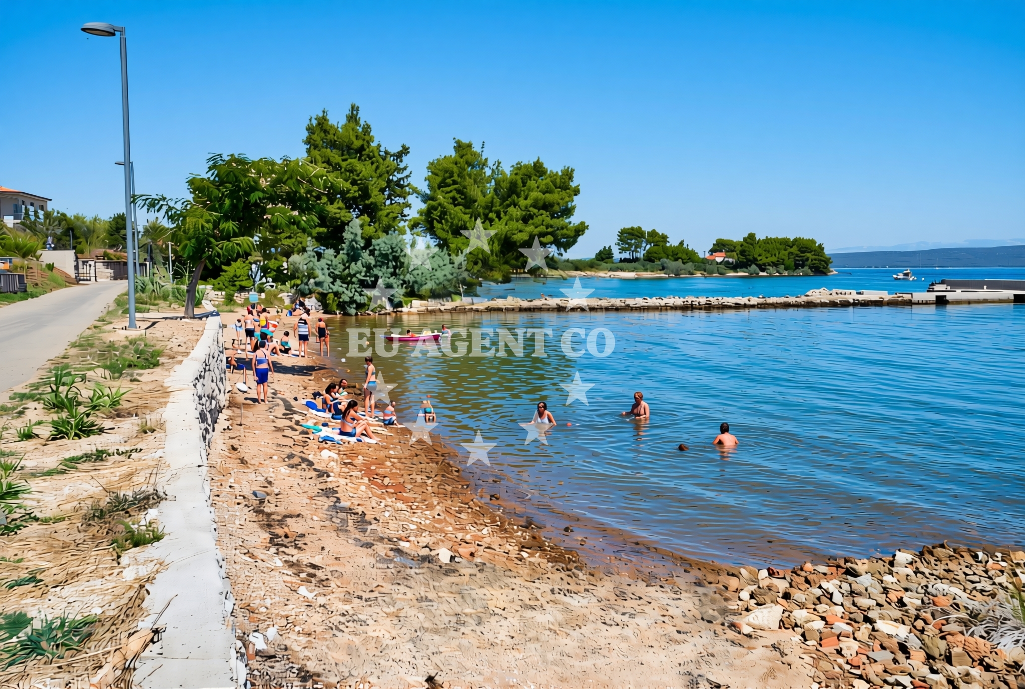 Beach facilities and surroundings at Mrljane (Pašman): beaches and coves (3) in Mrljane (Pašman)