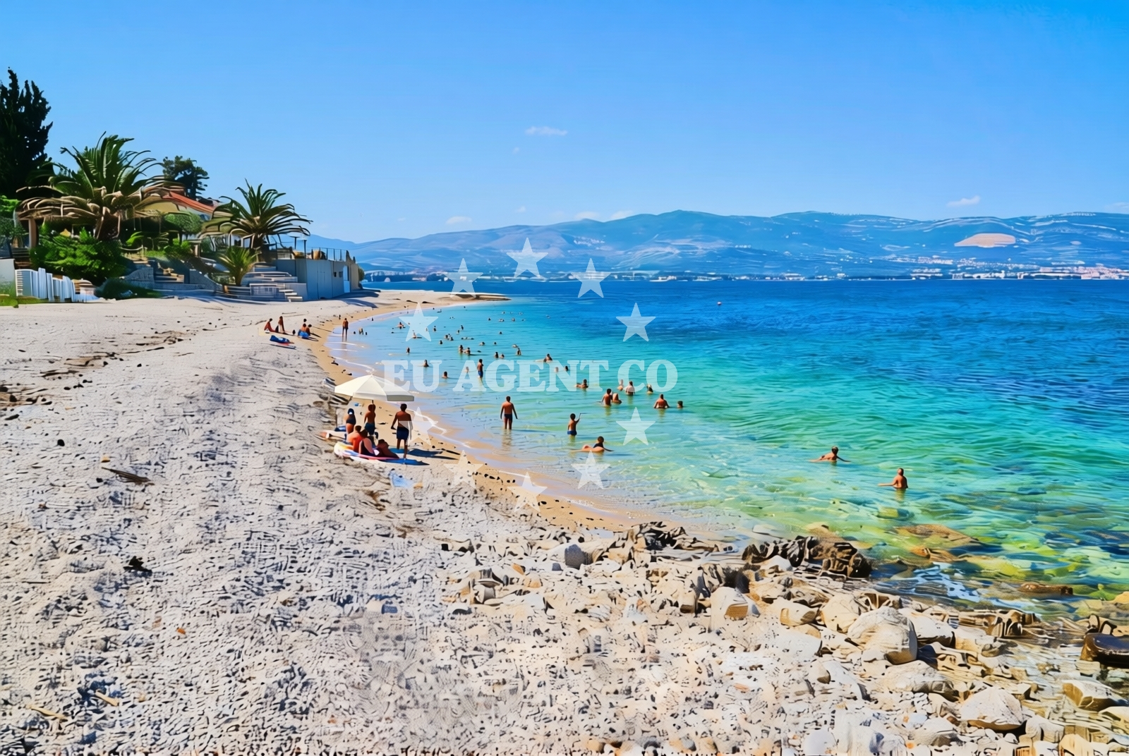 Overview of Mržodel, Slatine (Čiovo) Beach in Mržodel