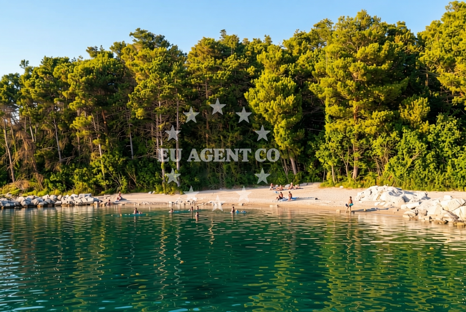 Additional view of Mul, Soline (Dobrinj) (Krk) Beach in Mul