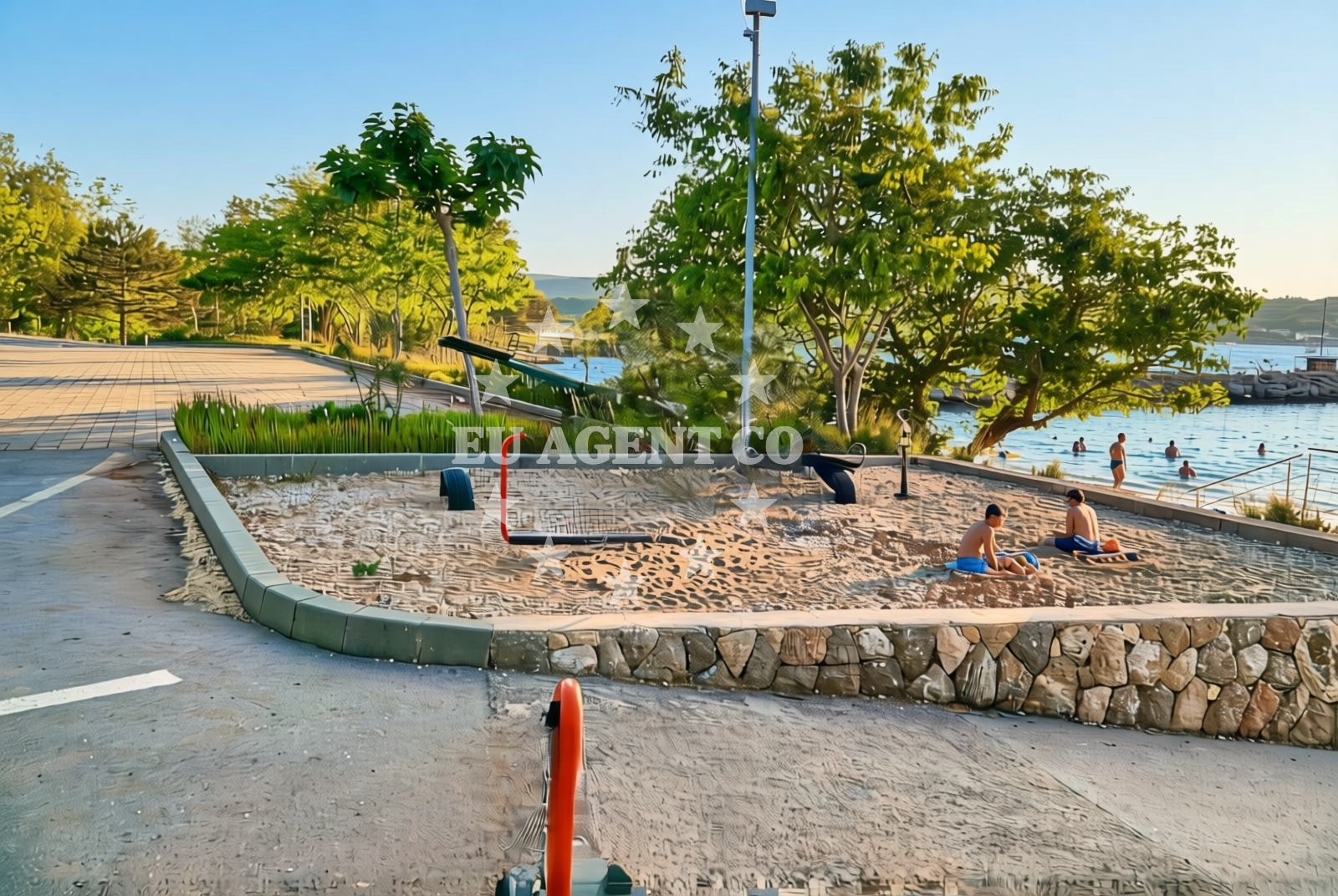 Additional view of Mul, Soline (Dobrinj) (Krk) Beach in Mul