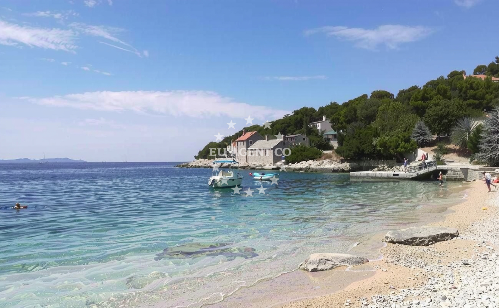 Additional view of Murvica beach in Njivica 1, Nerežišća