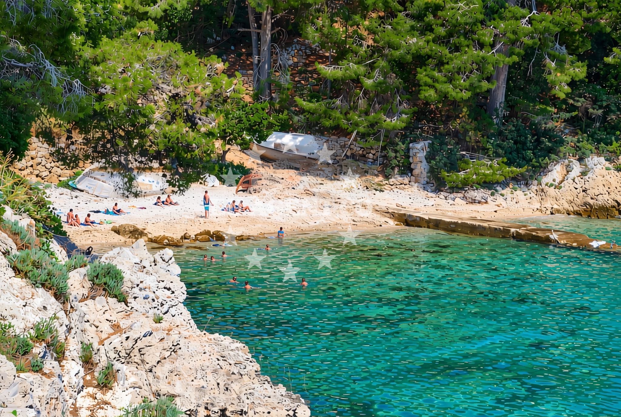 Beach facilities and surroundings at Murvica (Bol) (Brač): beaches and coves (3) in Murvica (Bol) (Brač)