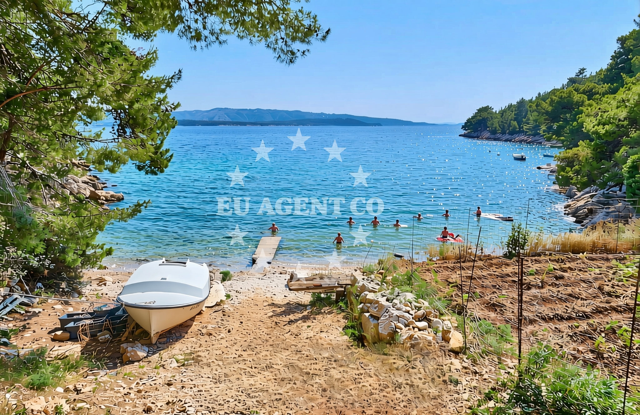 Additional view of Murvica (Bol) (Brač): beaches and coves (3) in Murvica (Bol) (Brač)
