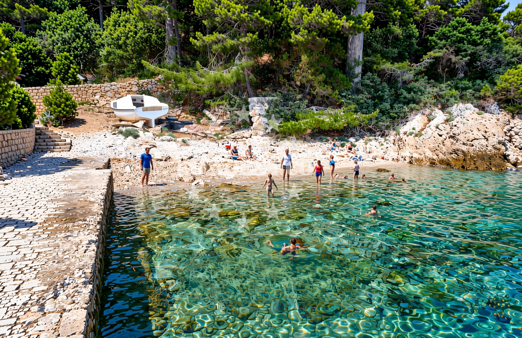 Additional view of Murvica (Bol) (Brač): beaches and coves (3) in Murvica (Bol) (Brač)