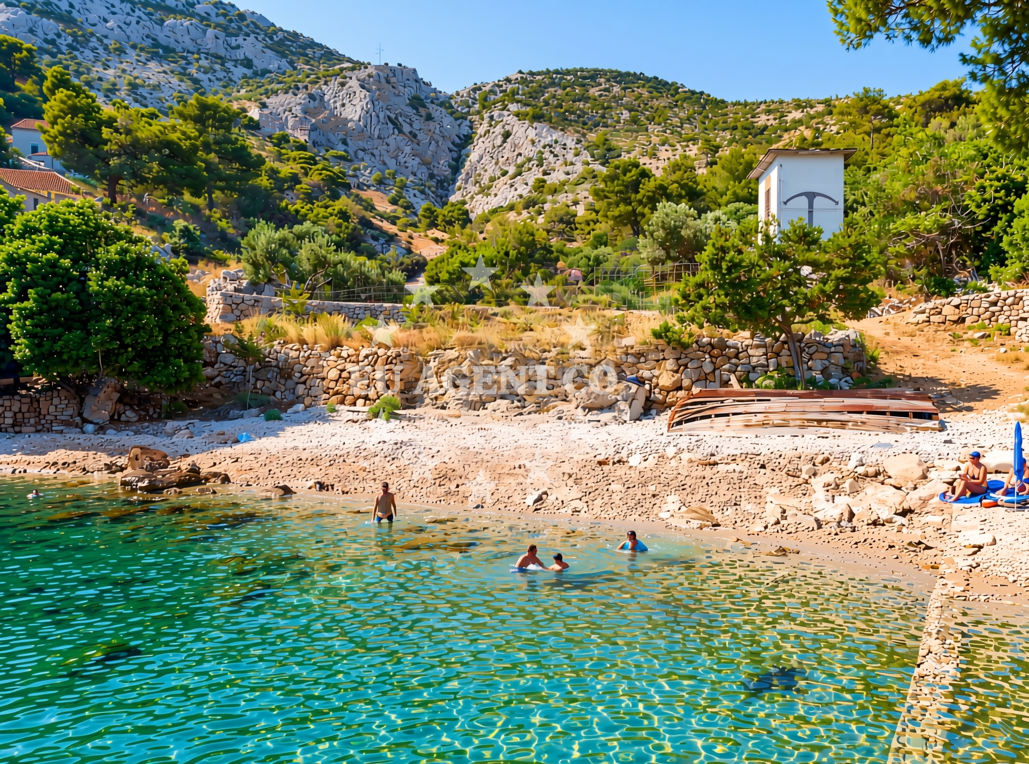 Additional view of Murvica (Bol) (Brač): beaches and coves (3) in Murvica (Bol) (Brač)