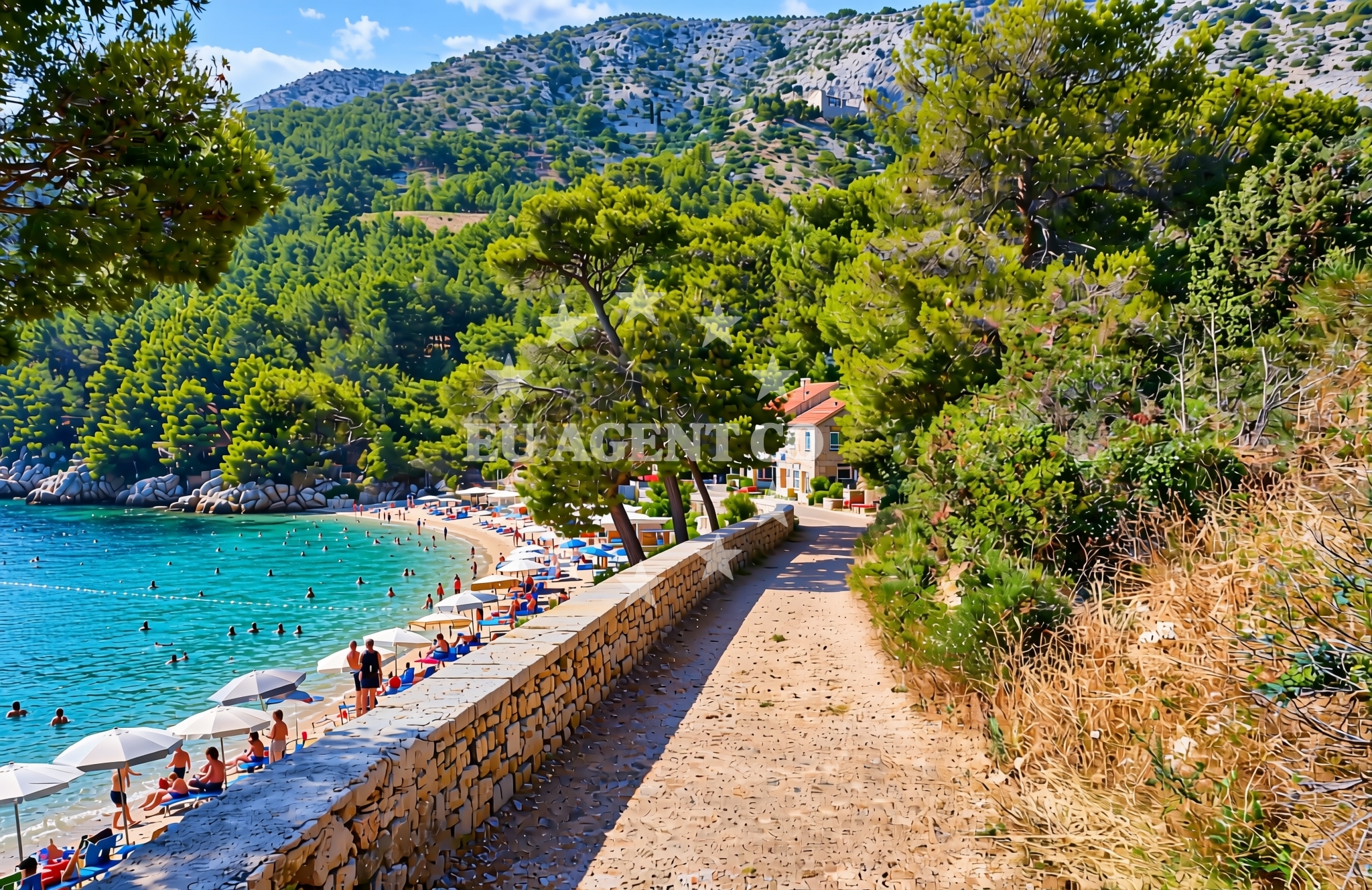 Additional view of Murvica (Bol) (Brač): beaches and coves (3) in Murvica (Bol) (Brač)