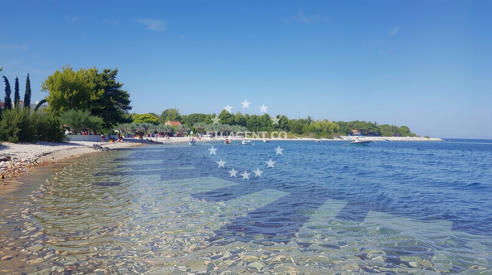Sea and coastal view of Mutnik beach in Ravan III 17, Mirce