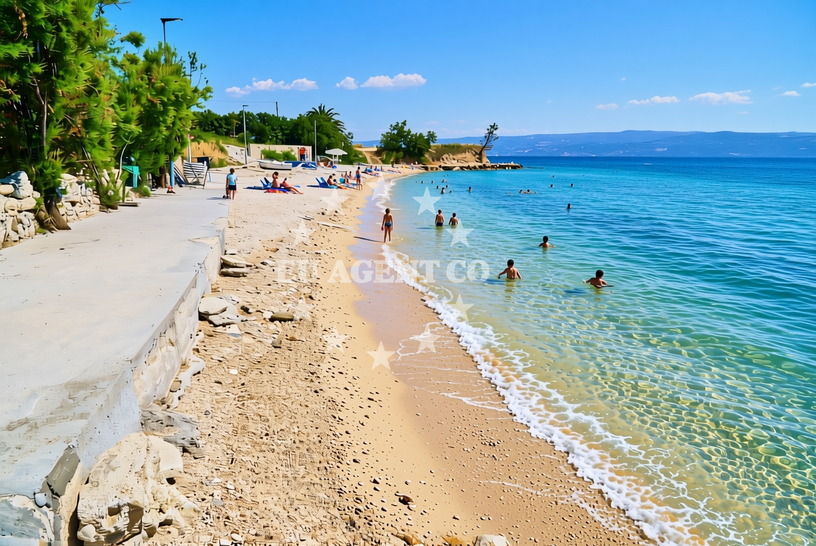 Sea and coastal view of Mutogras 3, Podstrana - Mutogras Beach in Mutogras 3