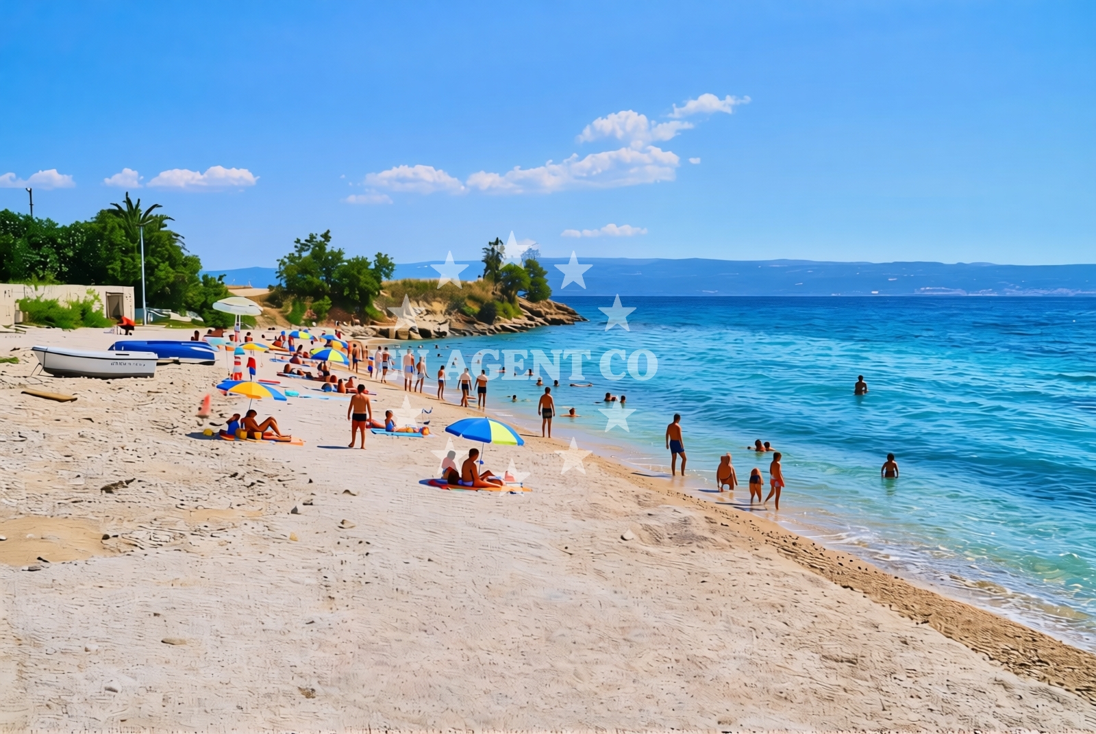 Beach facilities and surroundings at Mutogras 3, Podstrana - Mutogras Beach in Mutogras 3