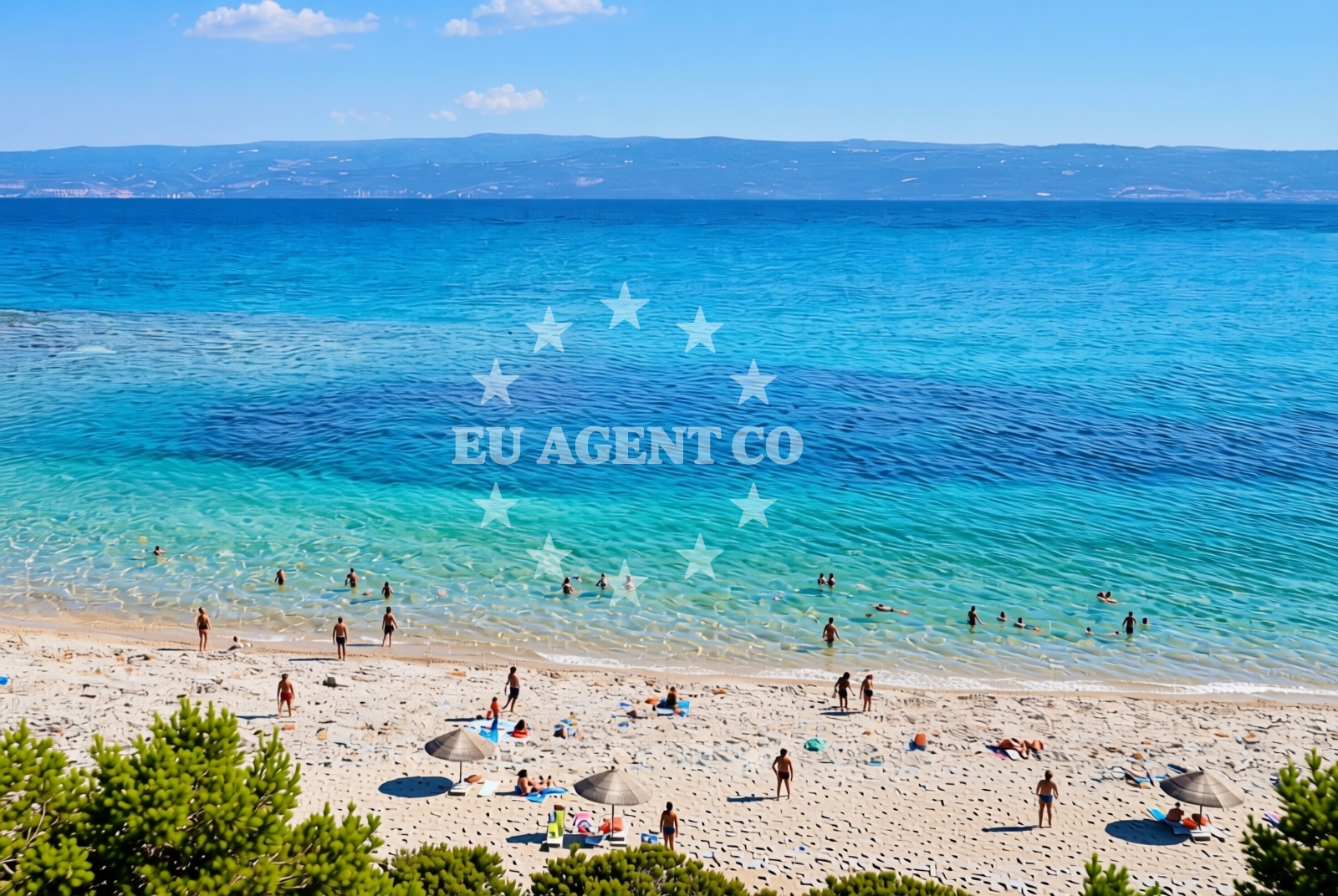 Beach facilities and surroundings at Mutogras 5, Jesenice Beach in Mutogras 5