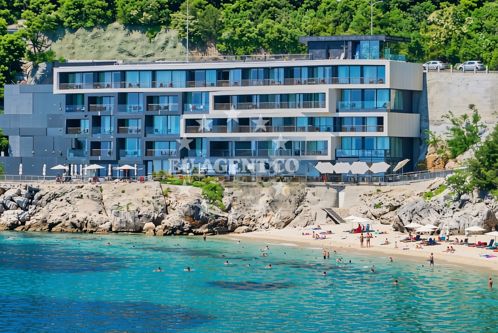 Overview of Navis, Opatija Beach in Navis