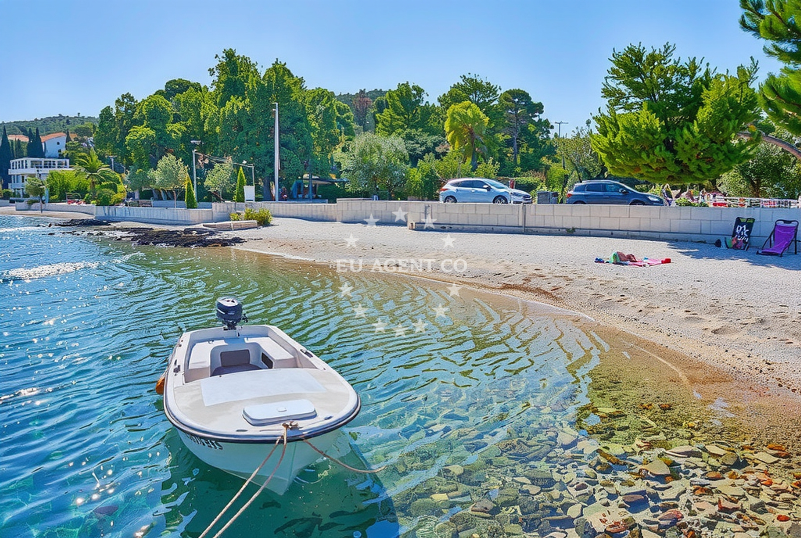Additional view of Necujam beach in Eugena Buktenice 9, Nečujam
