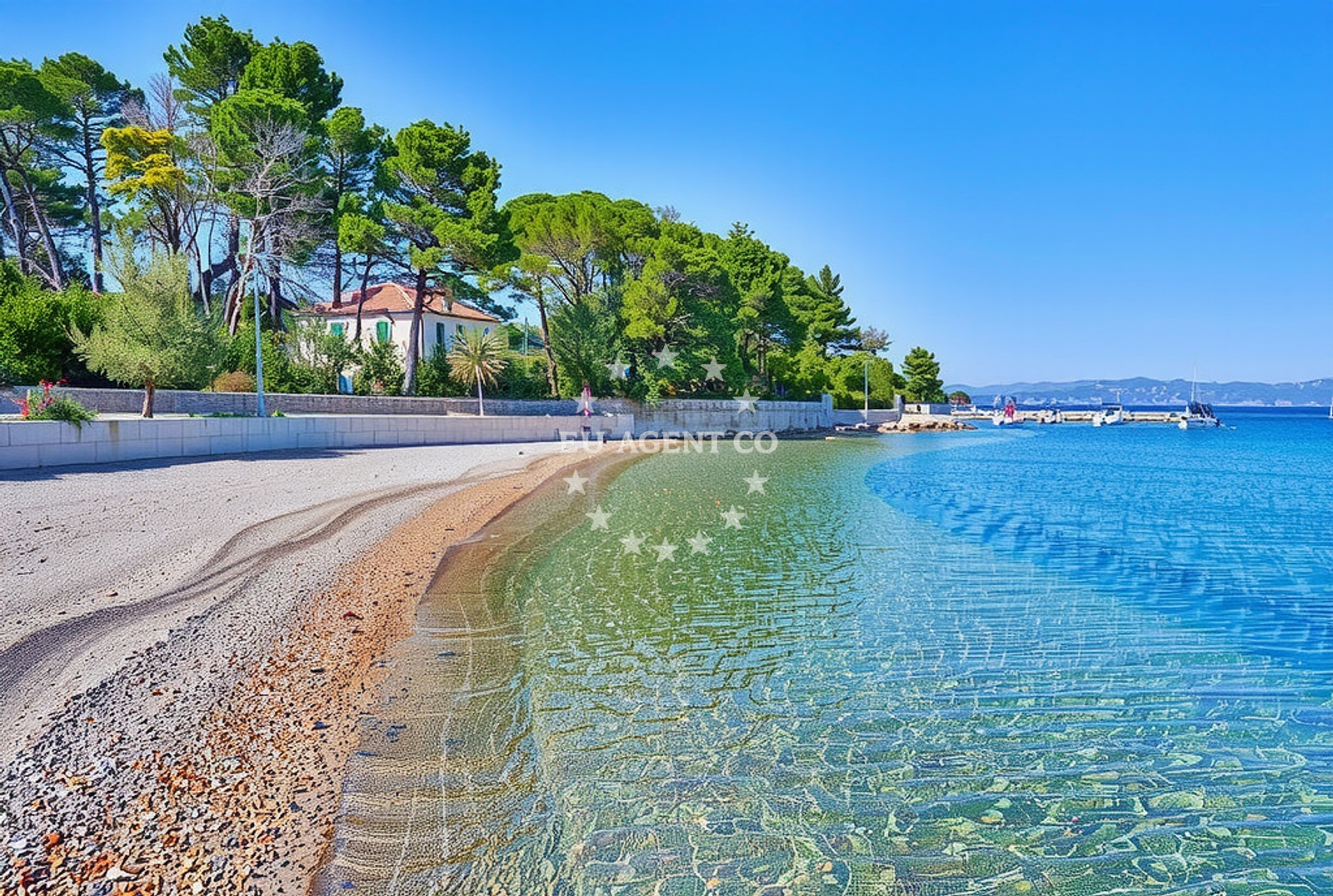 Additional view of Necujam beach in Eugena Buktenice 9, Nečujam