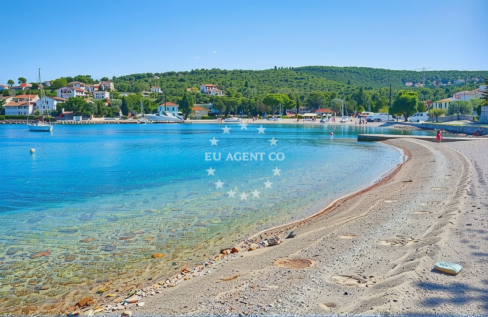 Additional view of Necujam beach in Eugena Buktenice 9, Nečujam