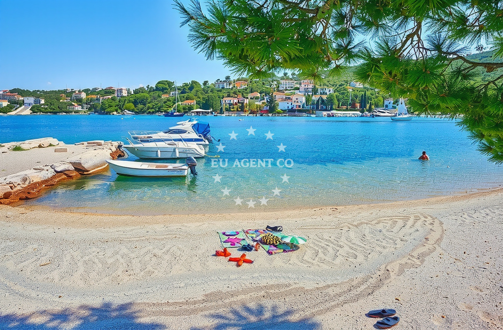 Additional view of Necujam beach in Eugena Buktenice 9, Nečujam